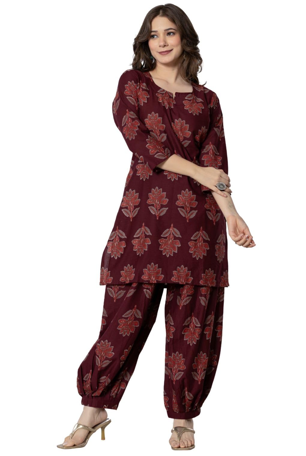 rytras Women's Pure Cotton Printed Kurta Set