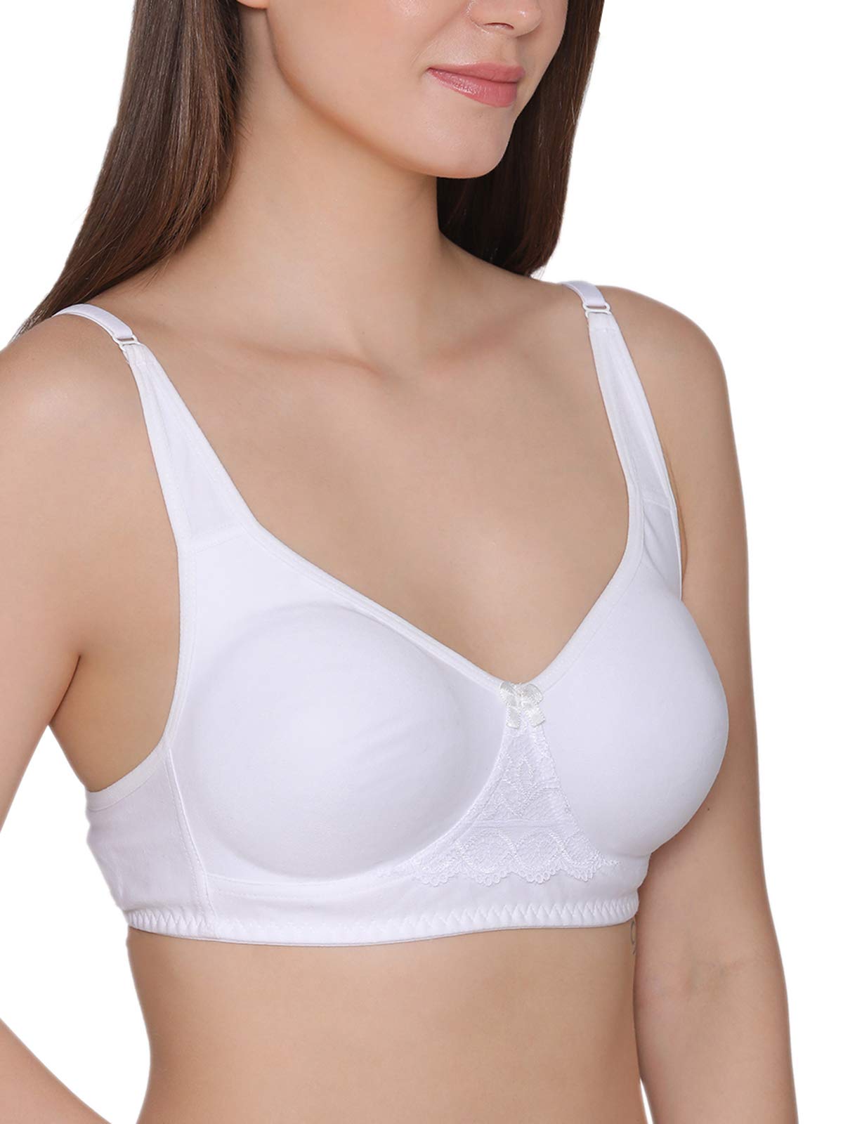 Clovia Women's Cotton Non-Padded Bra with Lace - Image 3