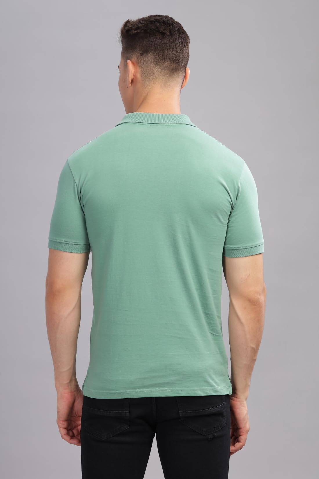 ADRO Men's Pista Printed Cotton Polo T-Shirt - Image 3