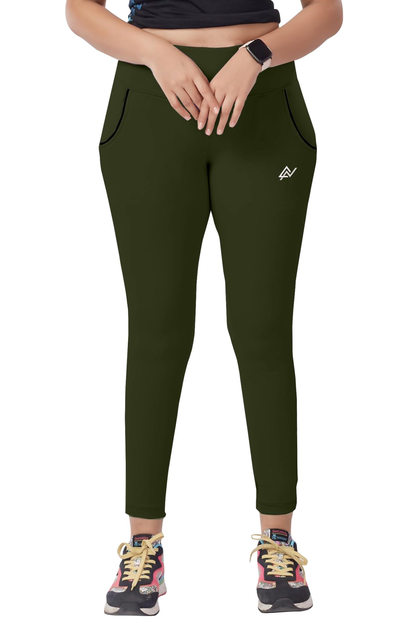 Nexsus Women's Yoga Pants - Olive - Image 3