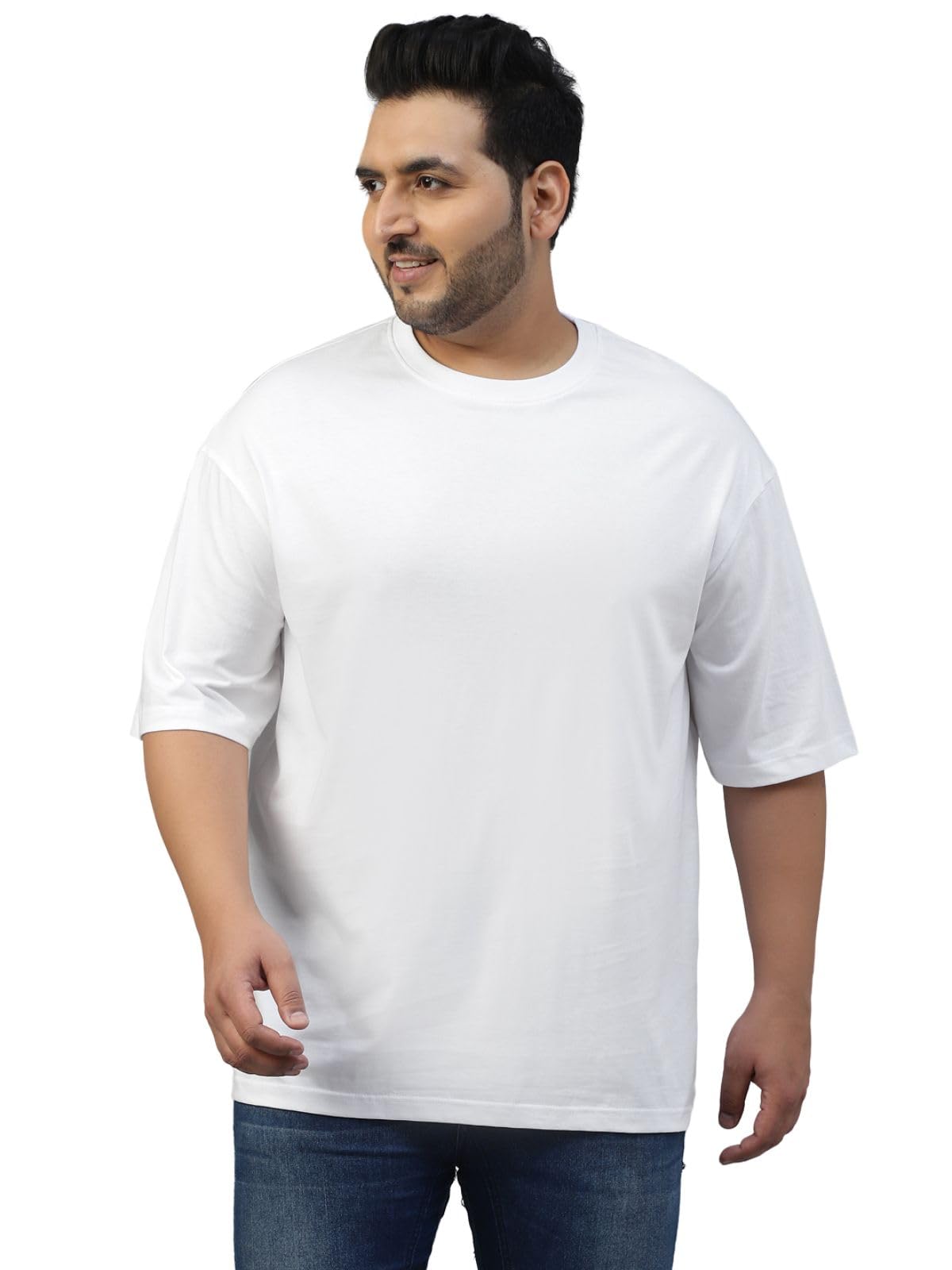 Veirdo Men's Drop Shoulder T-Shirt - White