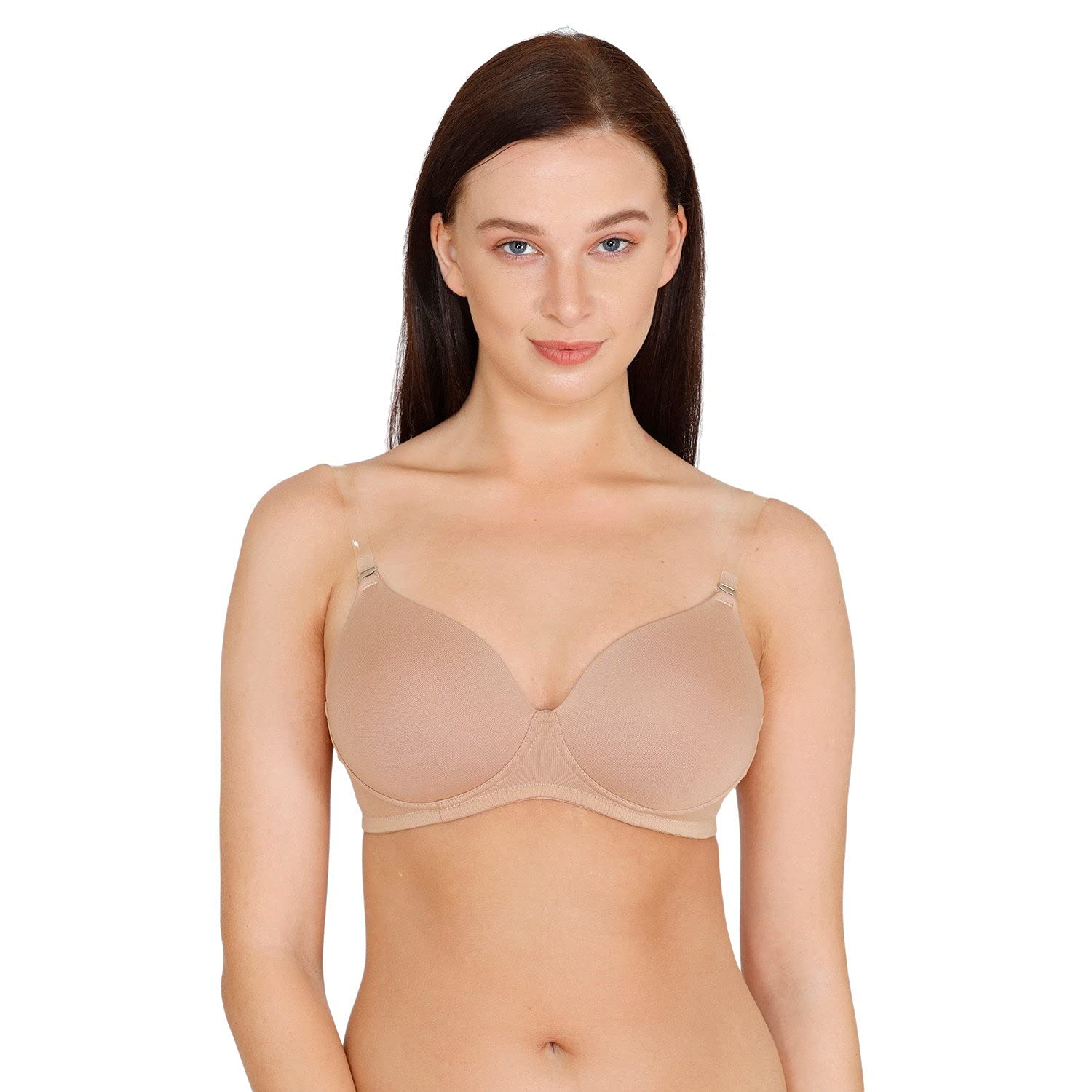 Zivame Beige Cotton Padded Bra for Women