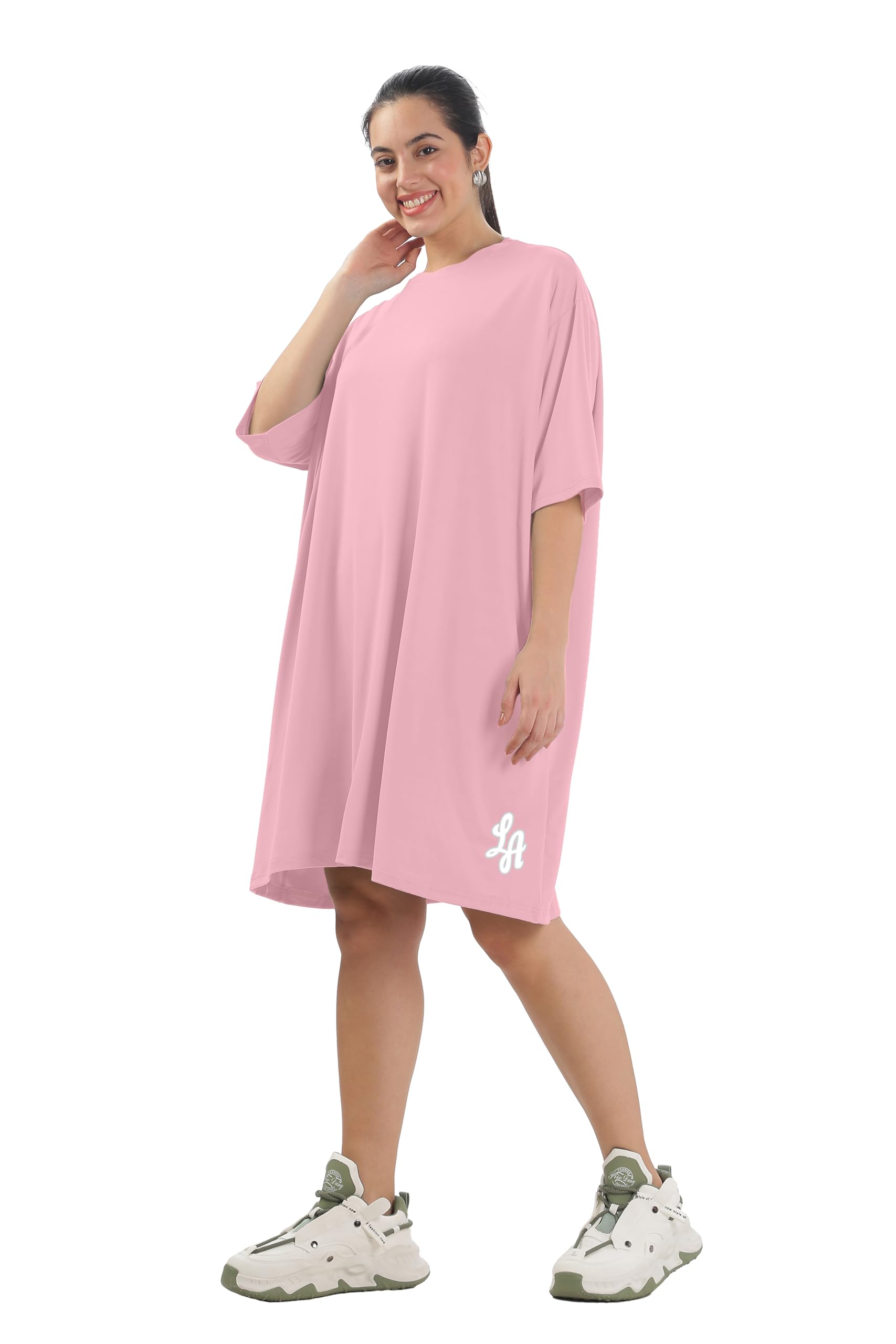 SHODOX Women's Oversized Long T-Shirt with Pockets - Image 4
