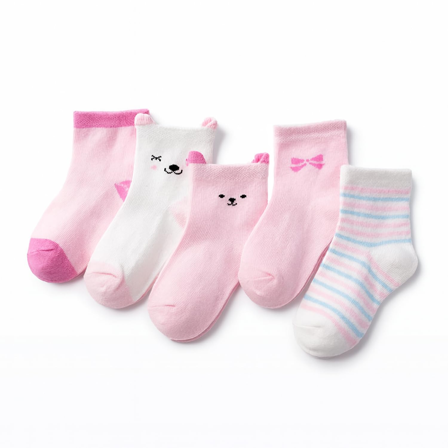 SYGA Baby Non Slip Cotton Socks - Pink