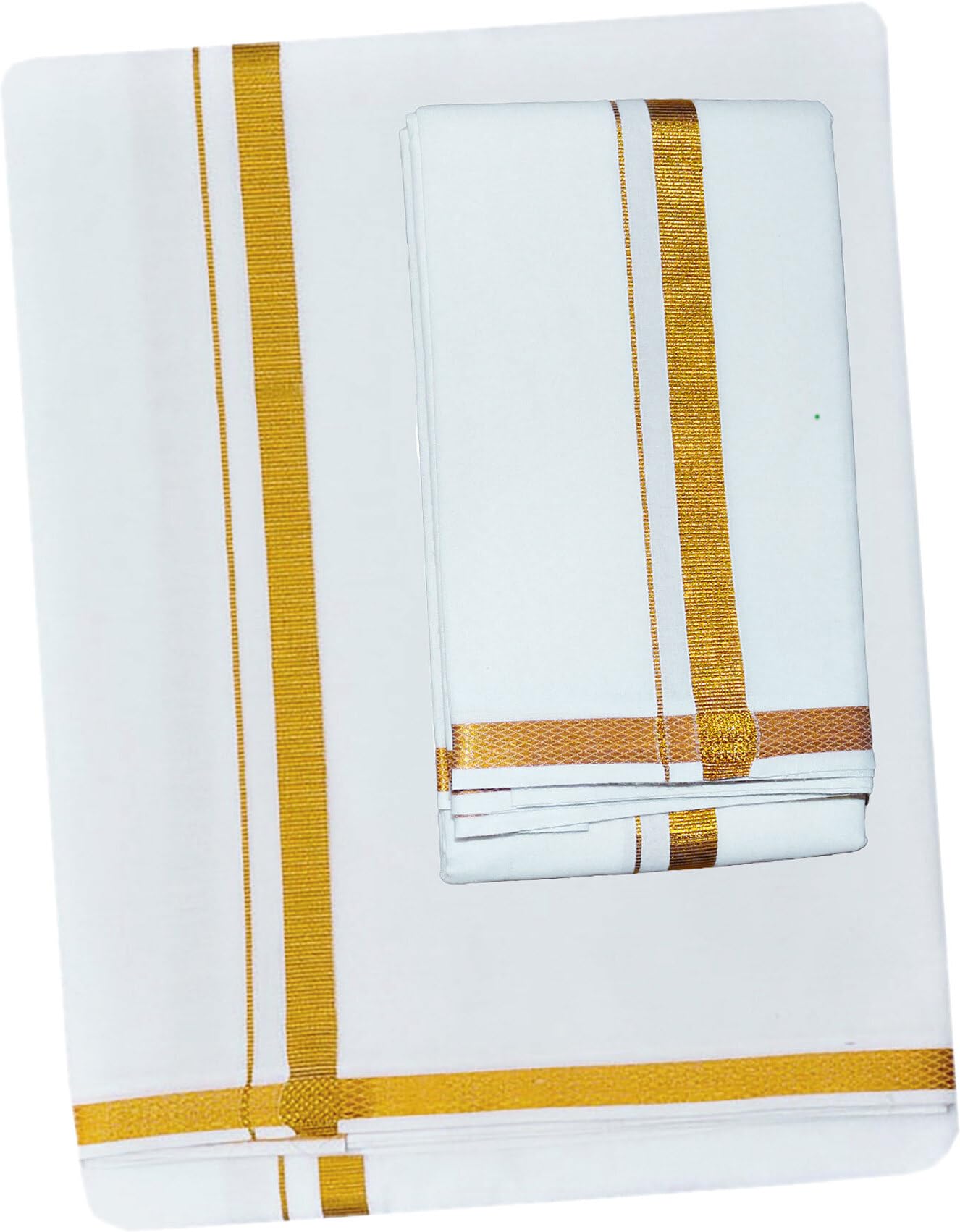 PRAKASAM Cotton Dhoti for Mens - White