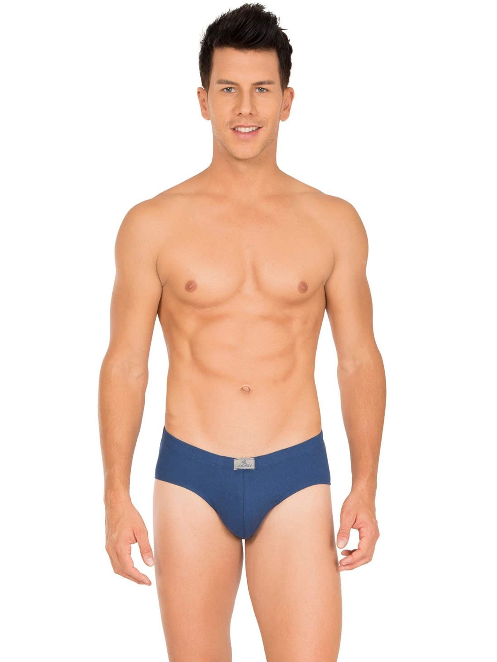 Jockey Men's Cotton Briefs - Mid Blue - Image 4