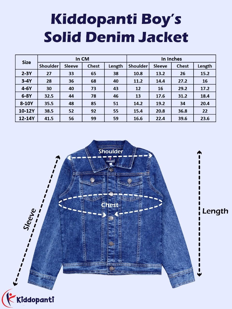 KiddoPanti Boys Denim Jacket - White - Image 5