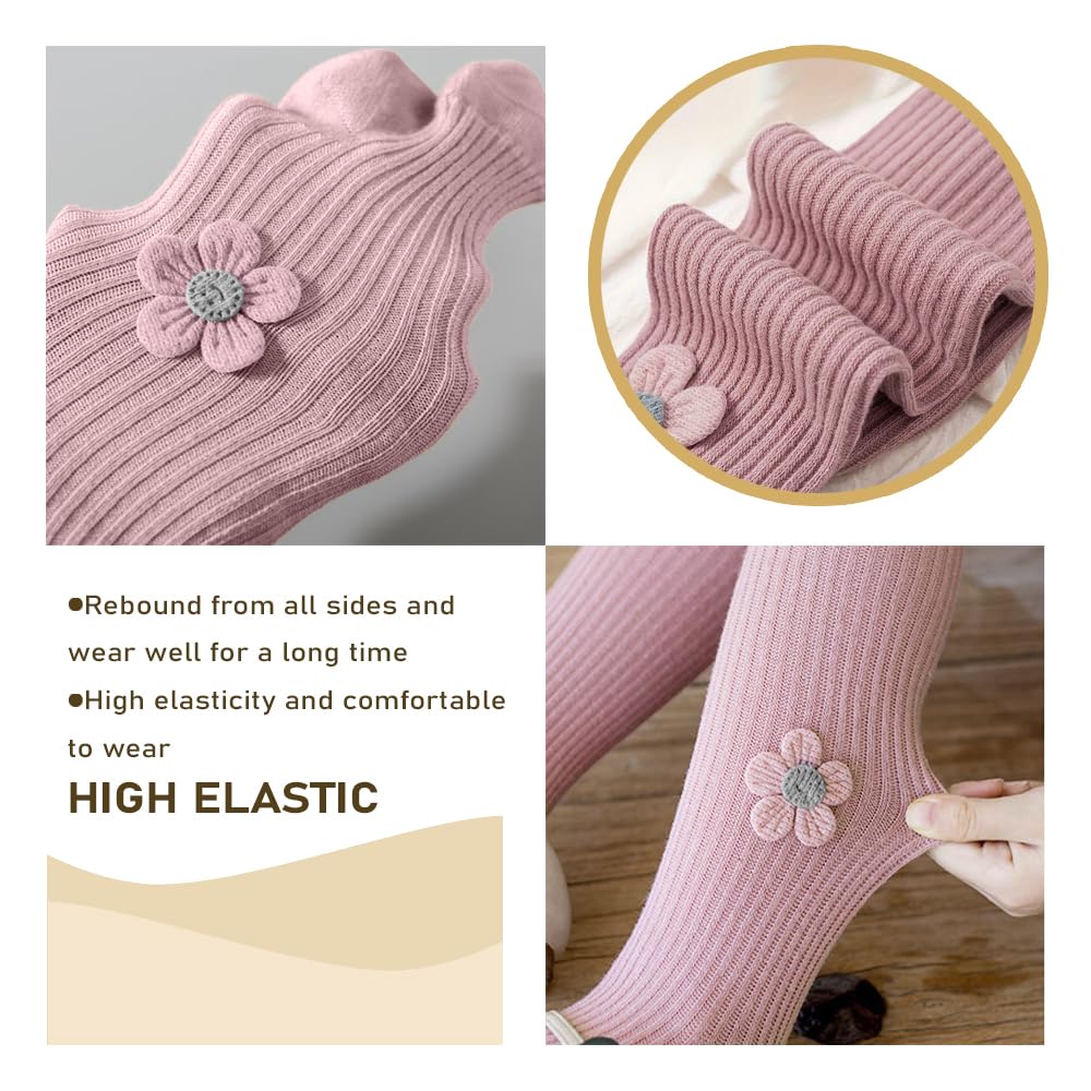 SYGA Girls Soft Cotton Leggings - Pink - Image 3