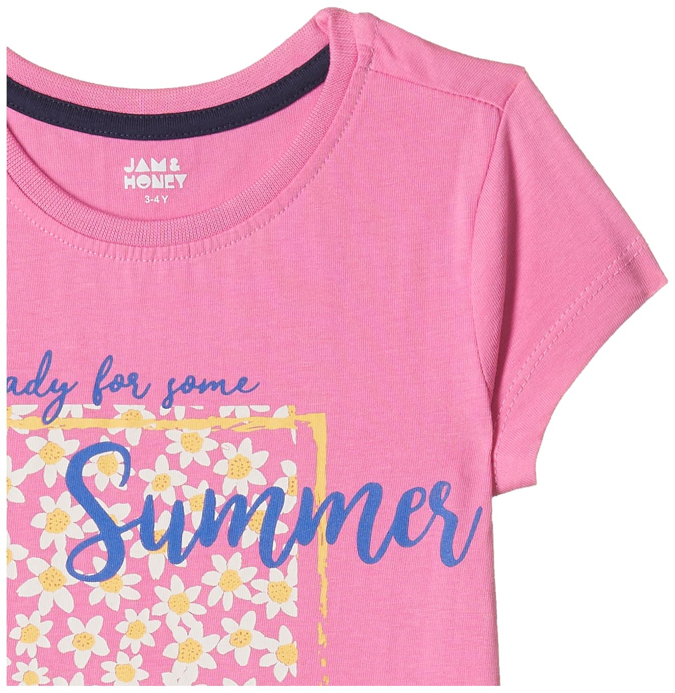 Jam & Honey Girls Cotton Printed T-Shirt - Image 4