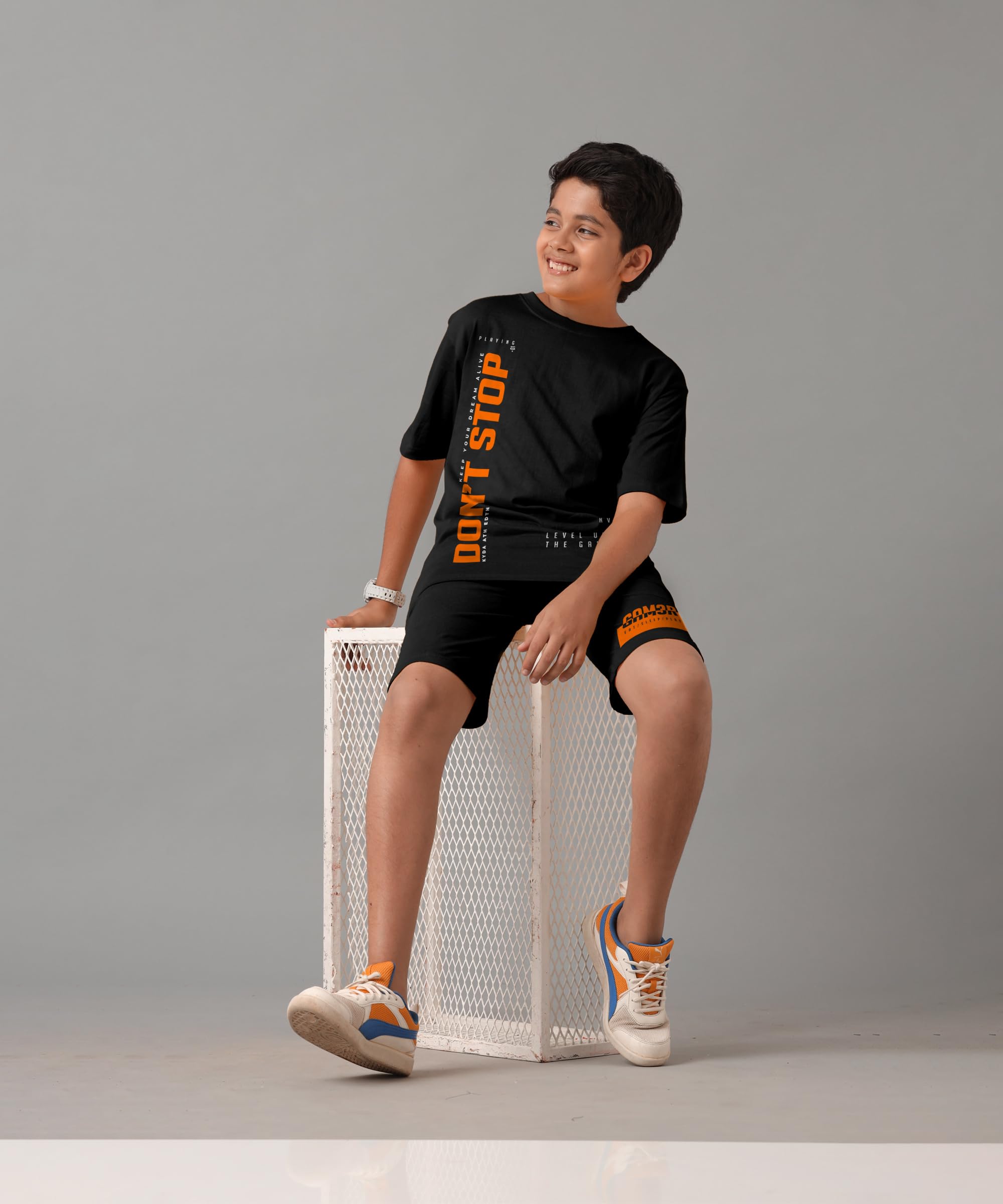 KYDA KIDS Boy's Printed Tshirt and Shorts - Image 5
