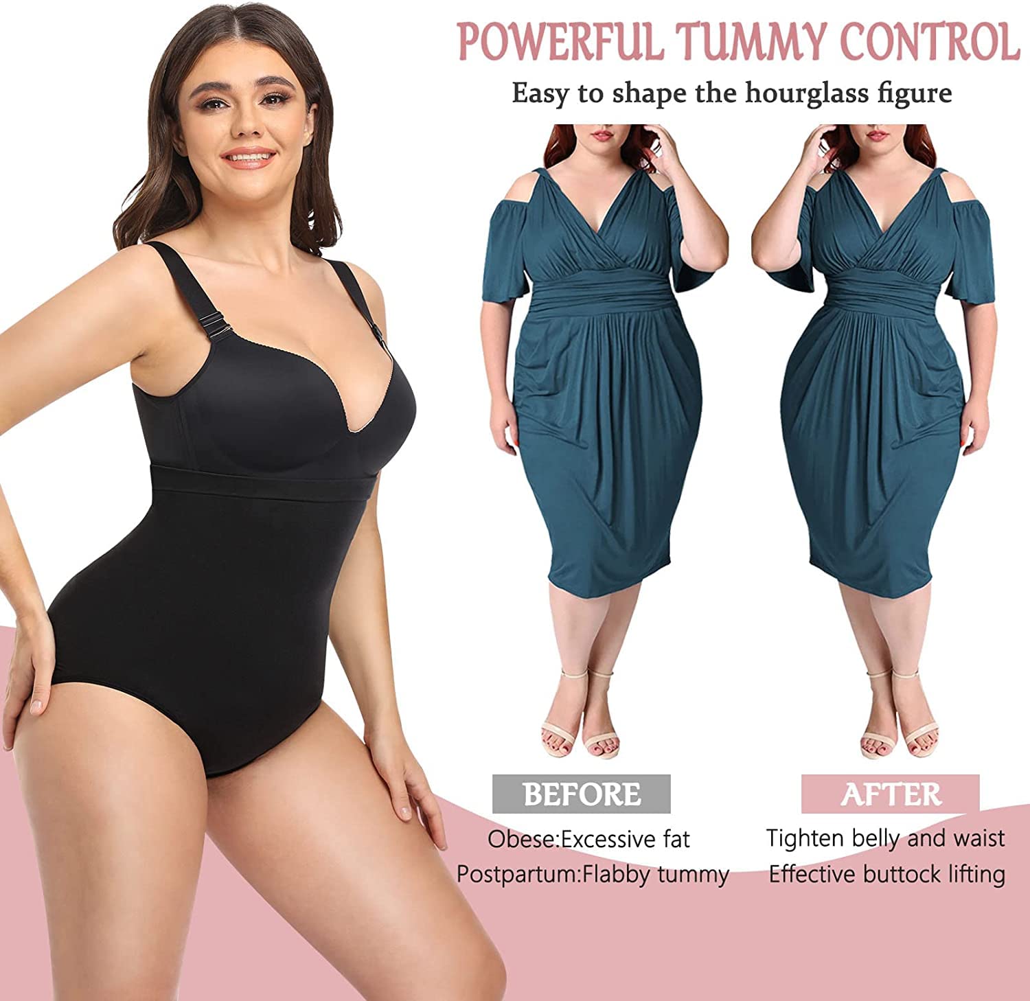 Keepcart Women's Tummy Control Panties - Spandex & Nylon - Image 3