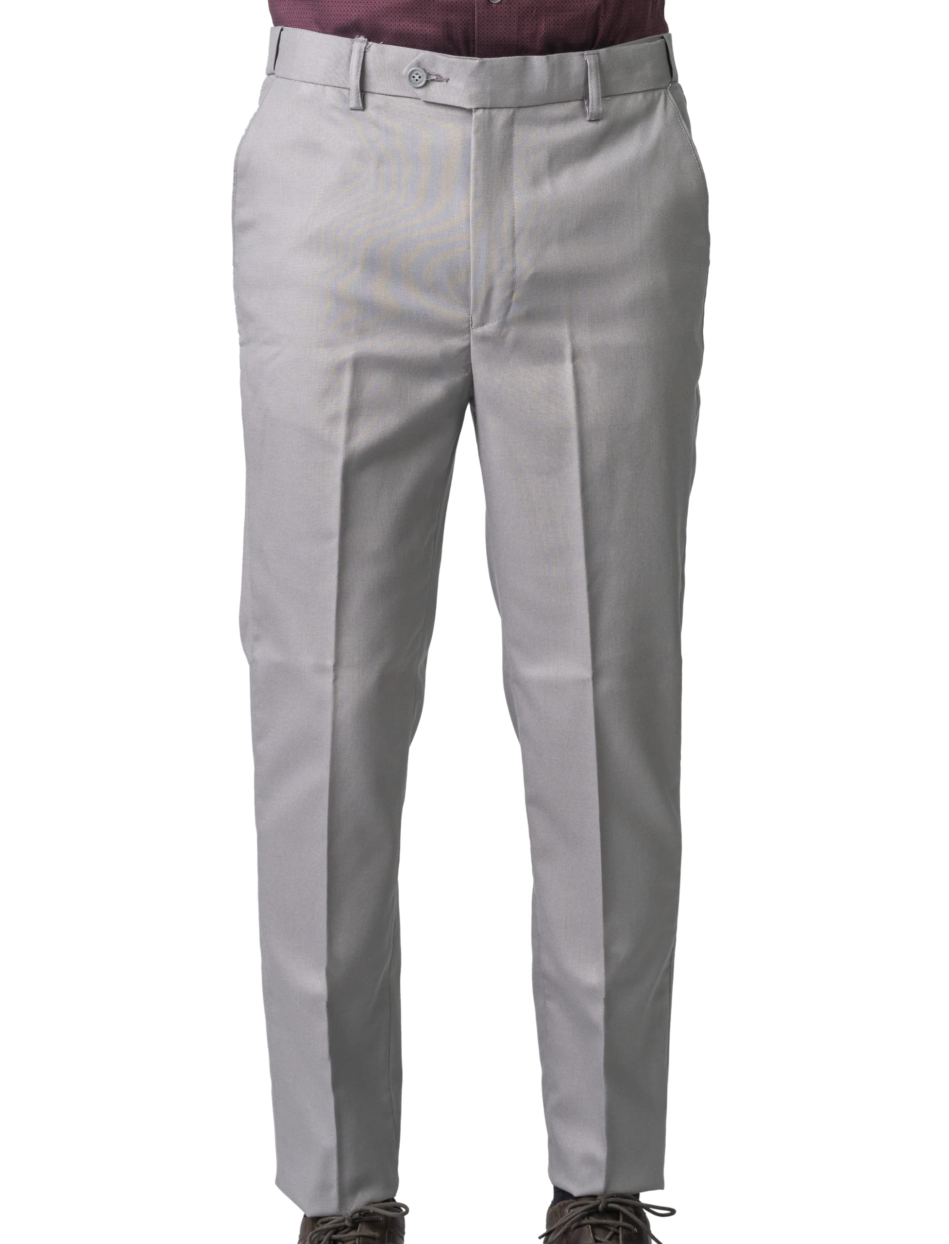 Jack and Jini Men's Formal Pant - Light Grey - Image 5