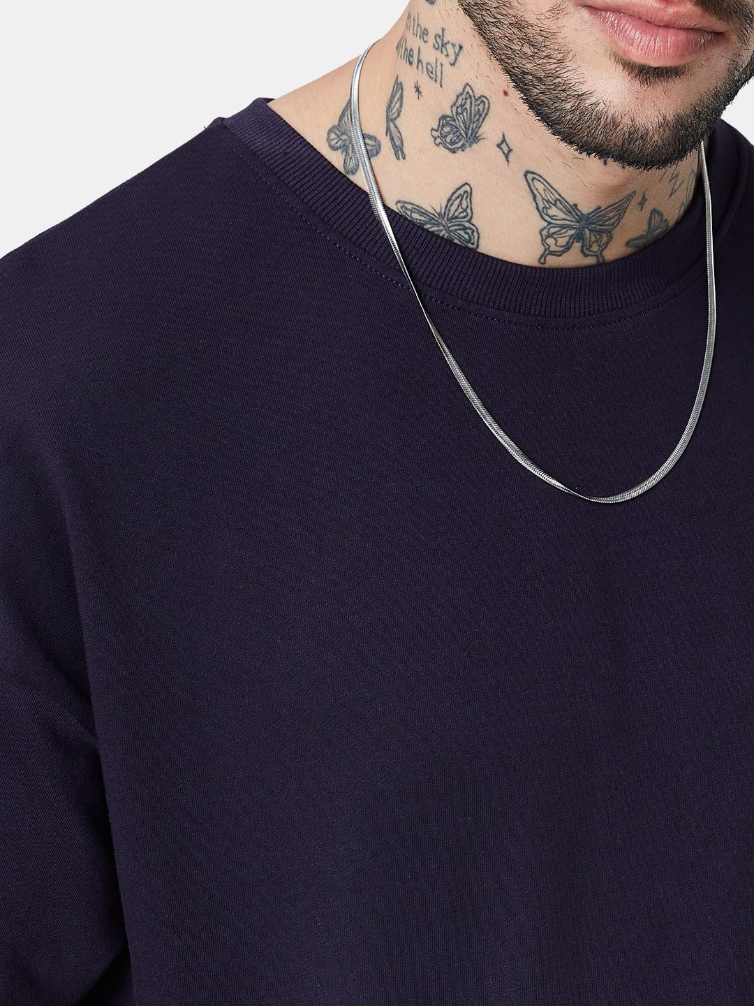 The Souled Store Berry Oversized T-Shirt Purple - Image 5