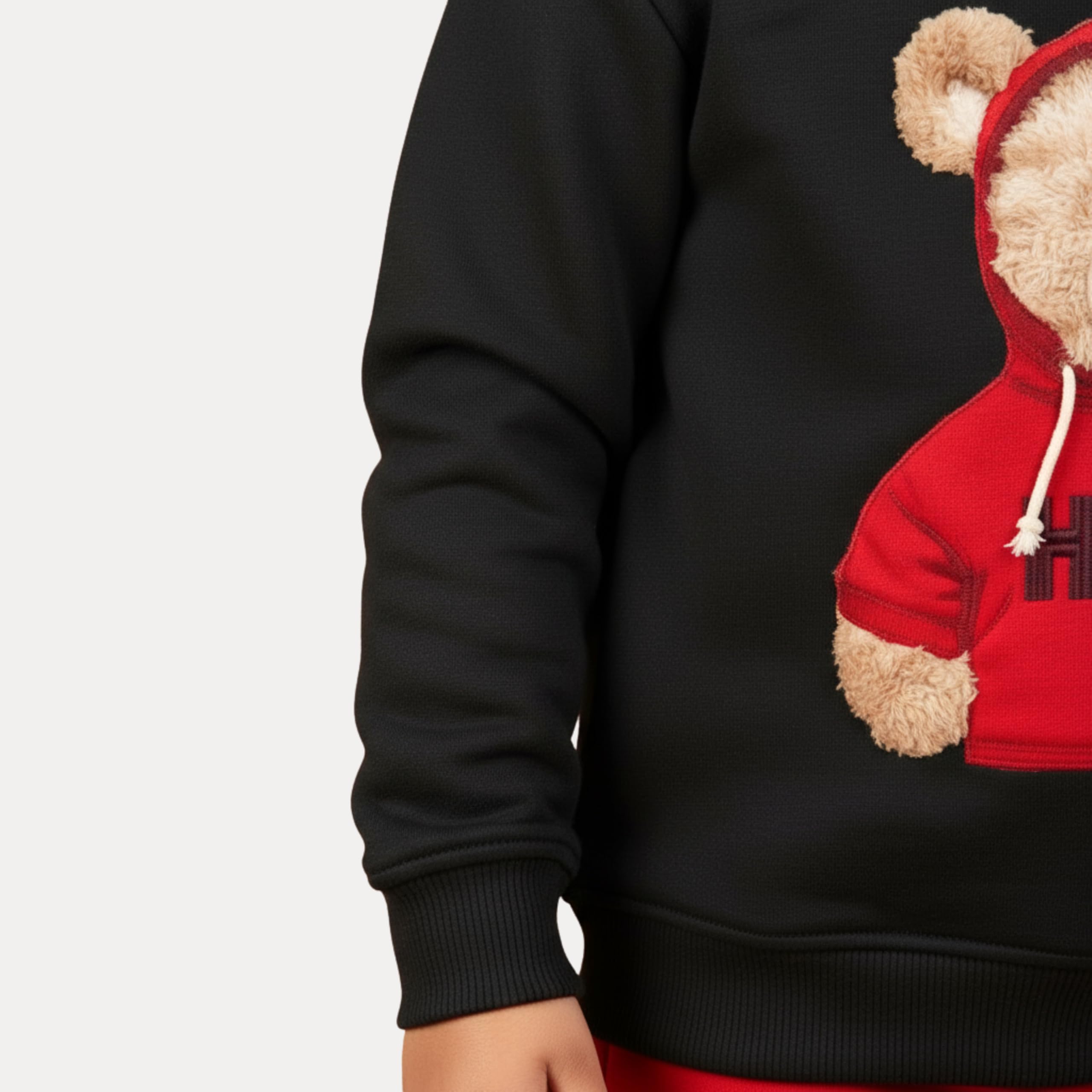 TS LAVI TAVI Kids Sweatshirt Pyjama Set - Red Black - Image 3