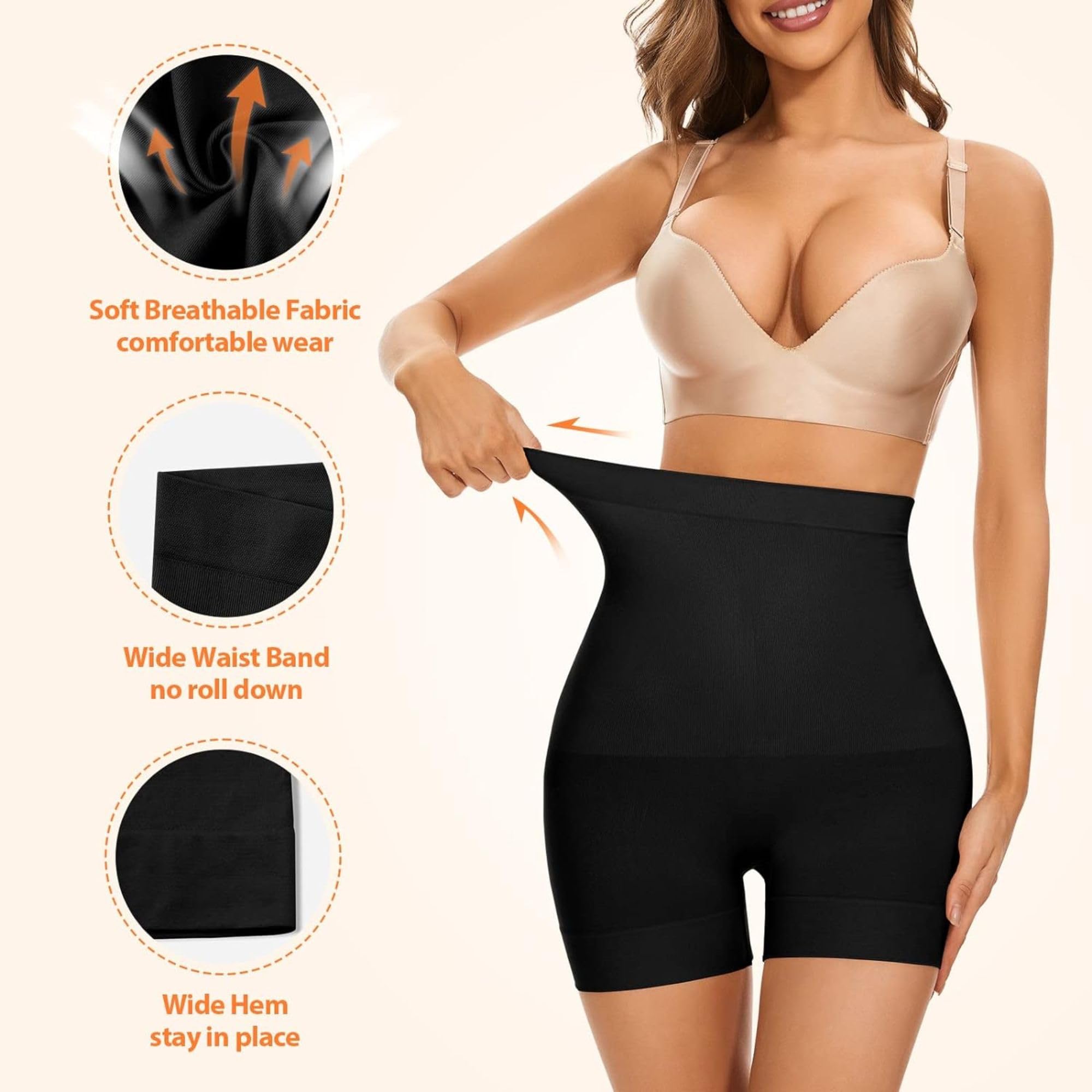 Kaththai Black Shapewear for Women - Image 3