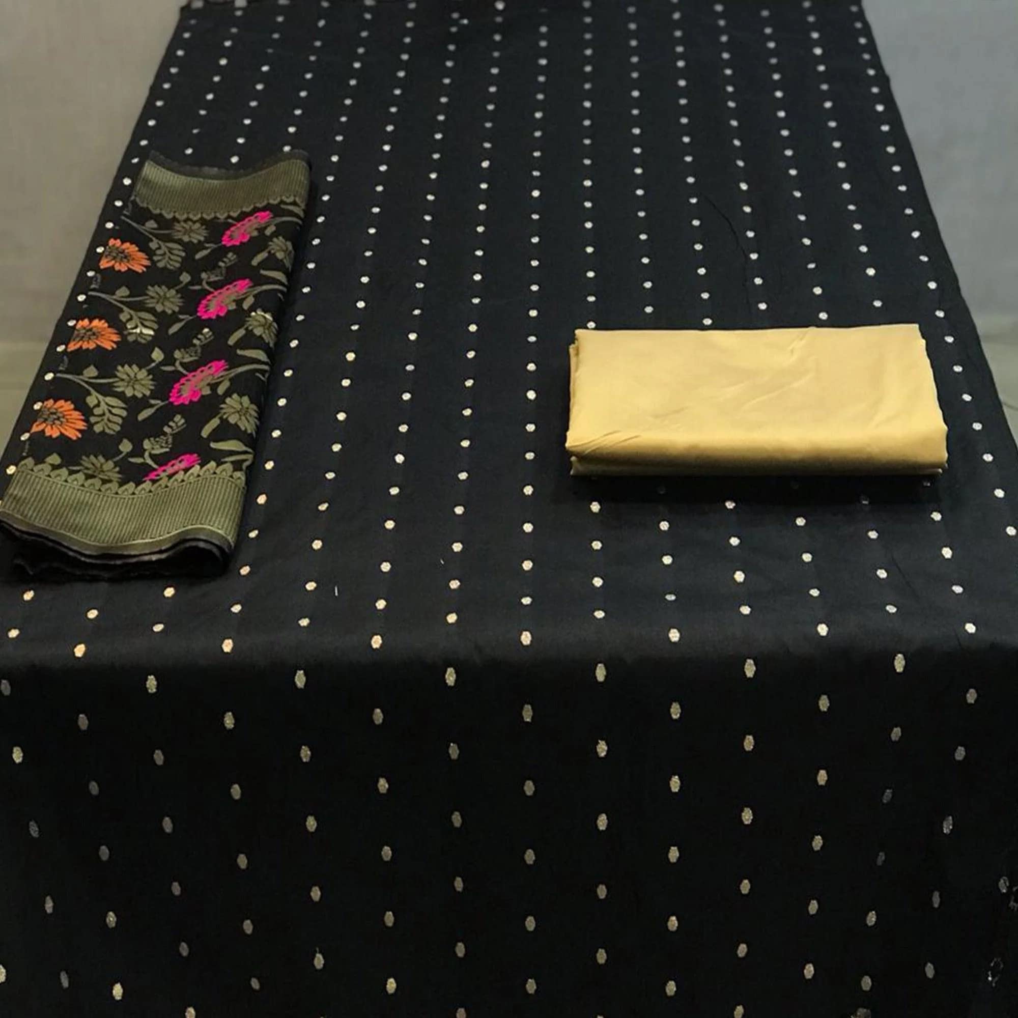 Sidhidata Banarasi Chanderi Cotton Salwar Suit - Image 4