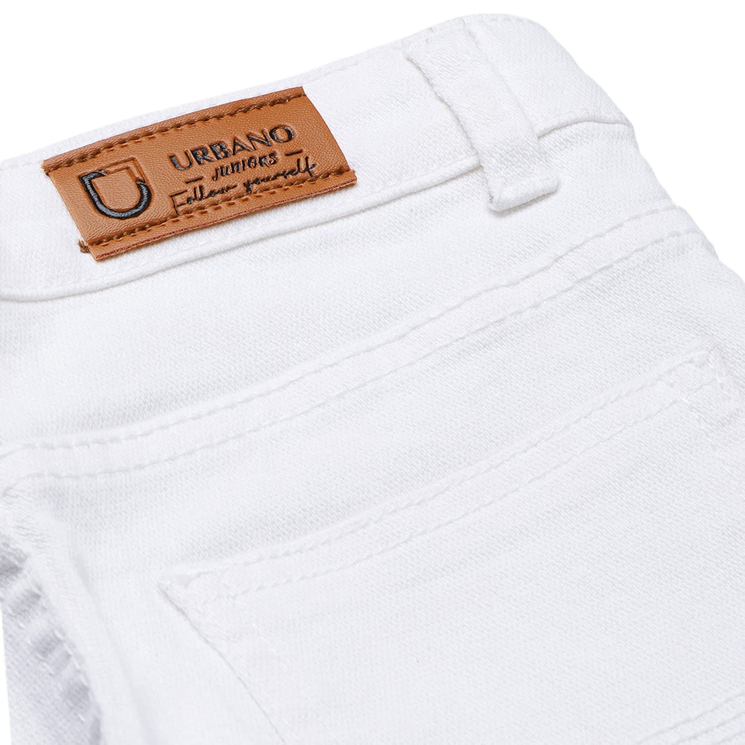 Urbano Juniors White Stretch Jeans for Boys - Image 5