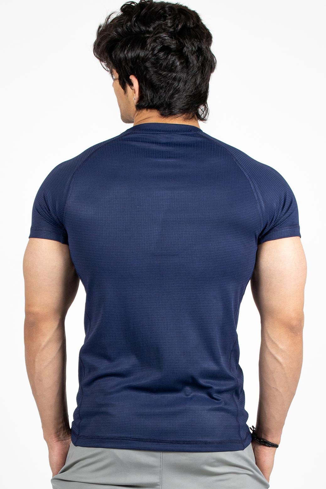 GarbGlide Men's Sports T-Shirt - Navy - Image 2