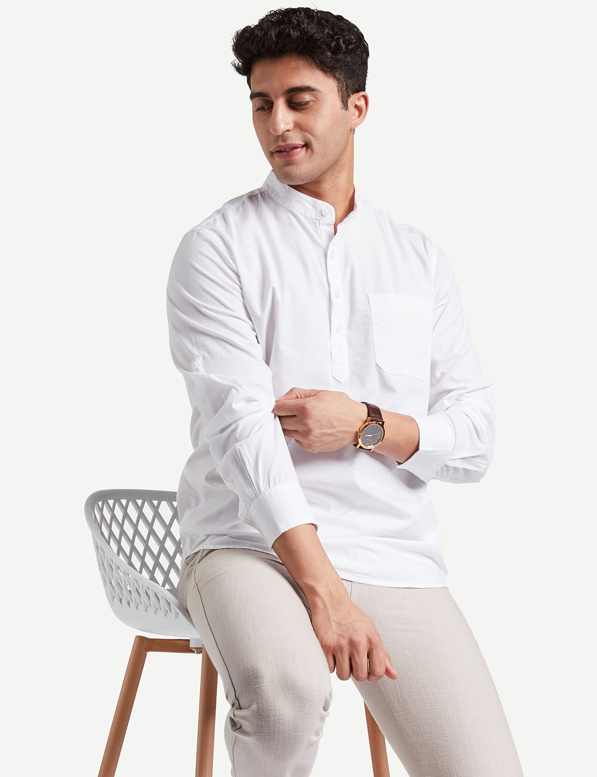 Symbol Men's Casual Shirt - White - Image 3