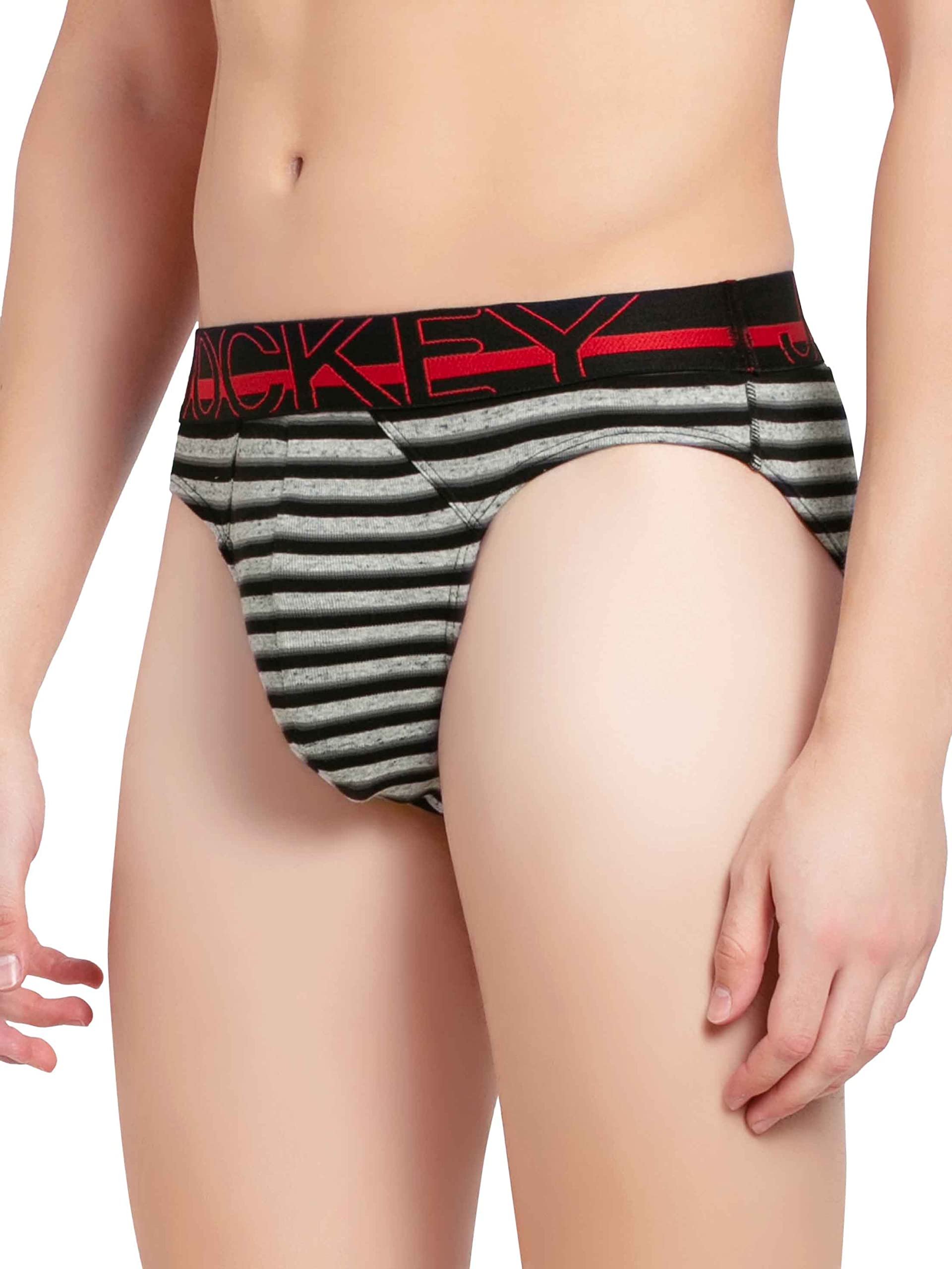 Jockey Men's Solid Modern Brief - Vintage Snow Melange - Image 2