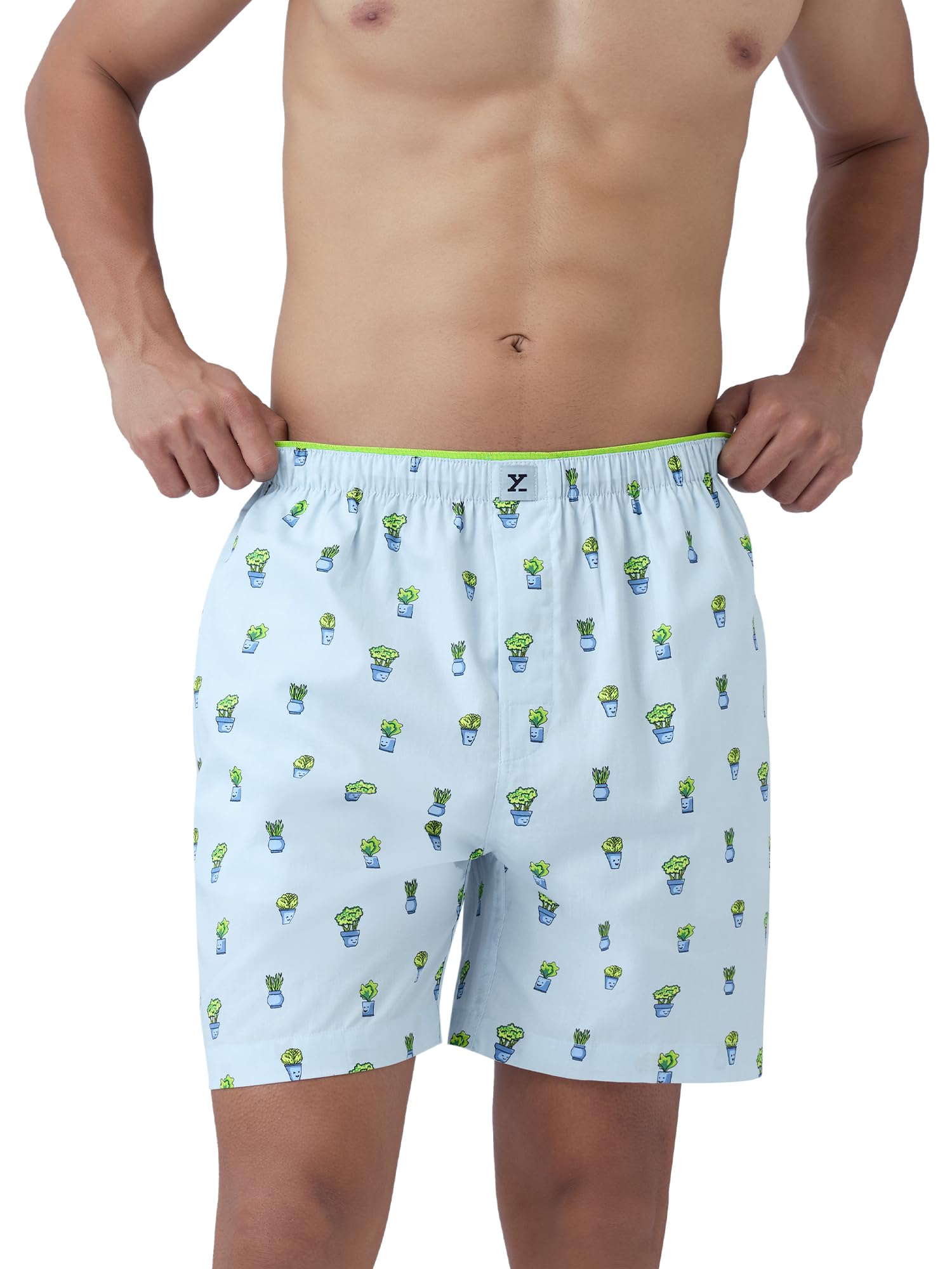 XYXX Men's Cotton Boxers - Green