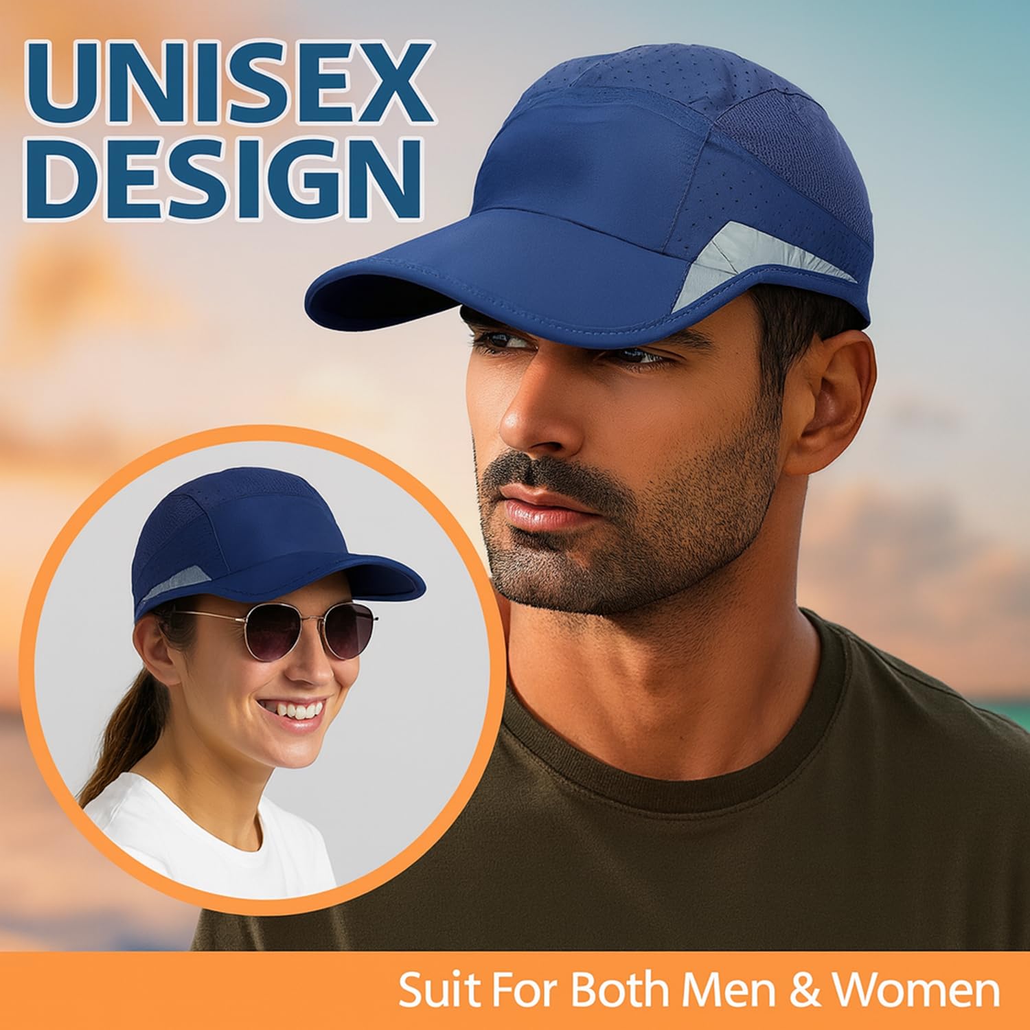 HSR Unstructured Reflective Sports Hat for Men & Women - Image 5
