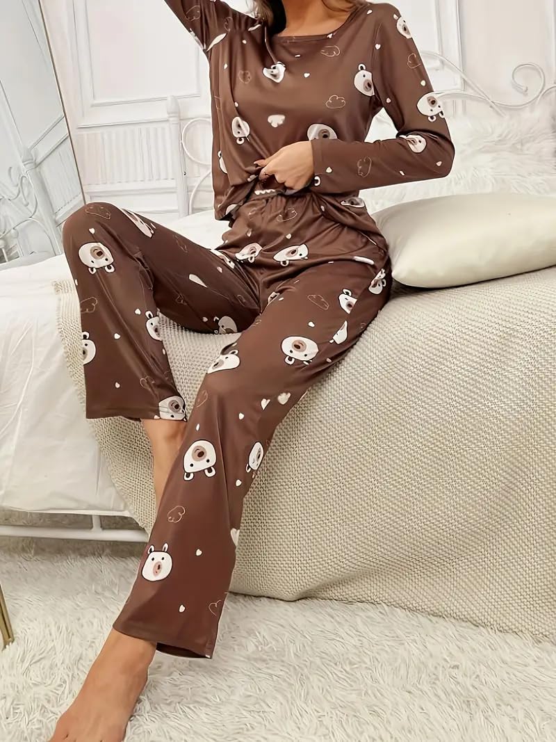 LOUIS LUXE Women's Brown Night Suit - Image 5