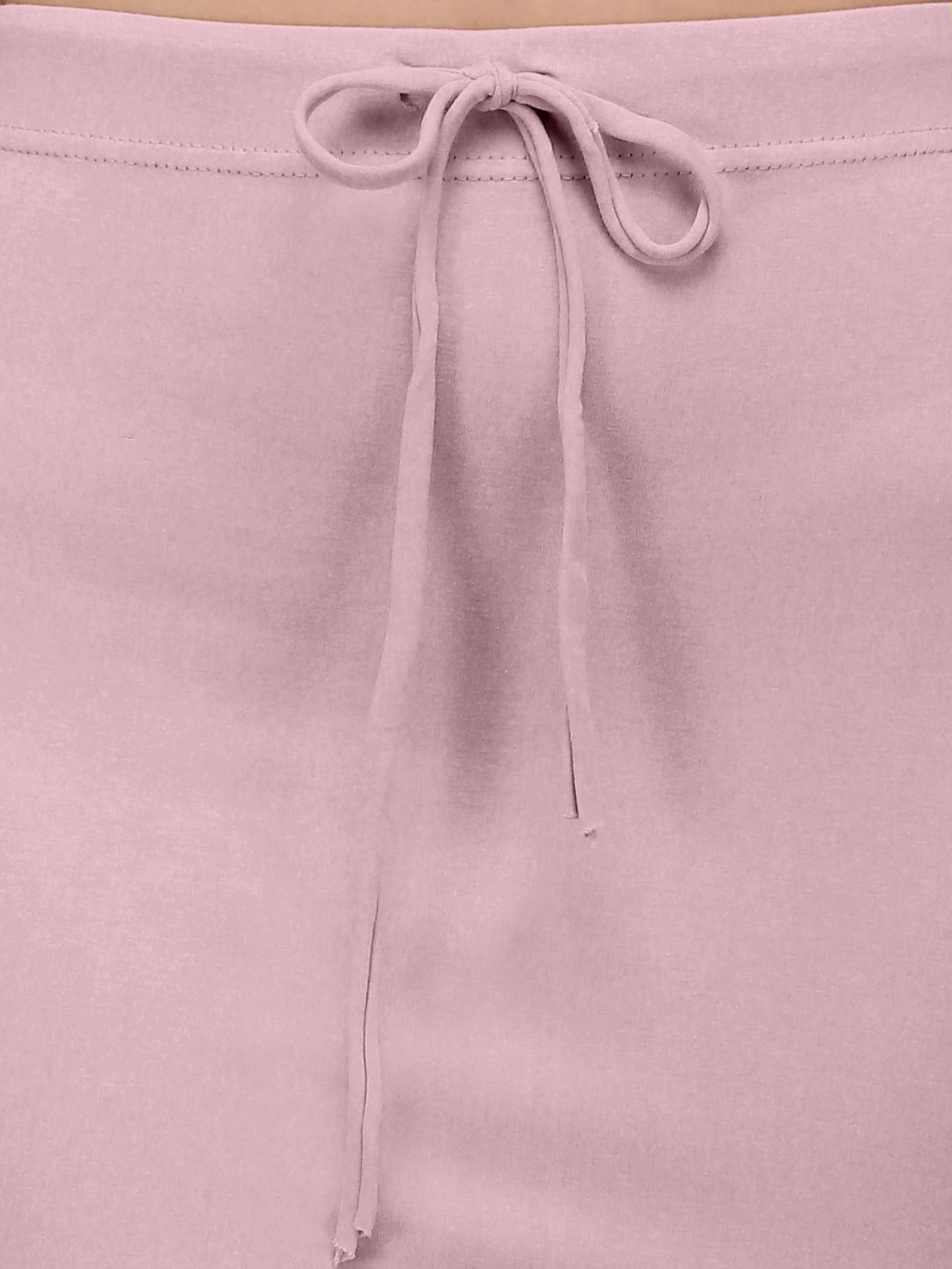 Mehrang Saree Petticoat for Women - Orchid Pink Stretchable - Image 4