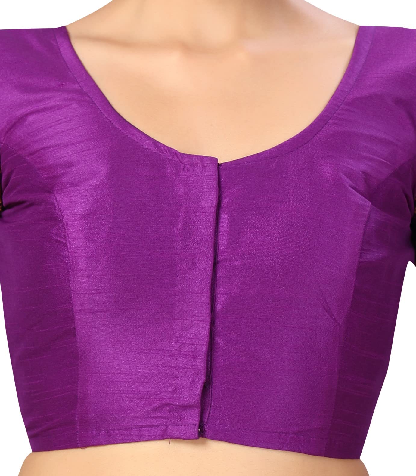 Studio Shringaar Women's Saree Blouse - Purple - Image 3