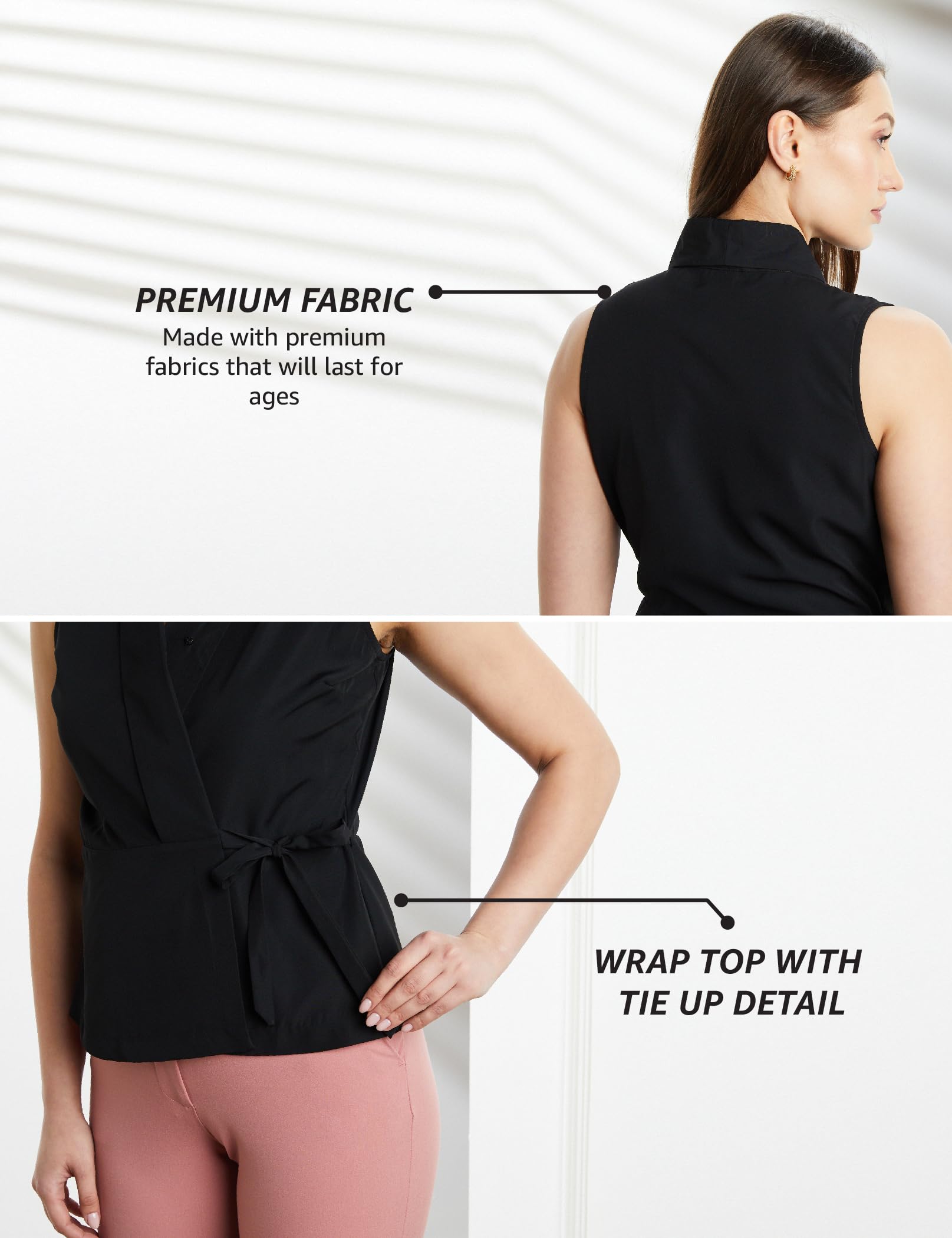 Symbol Women's Black Polyester Blouse - Image 5