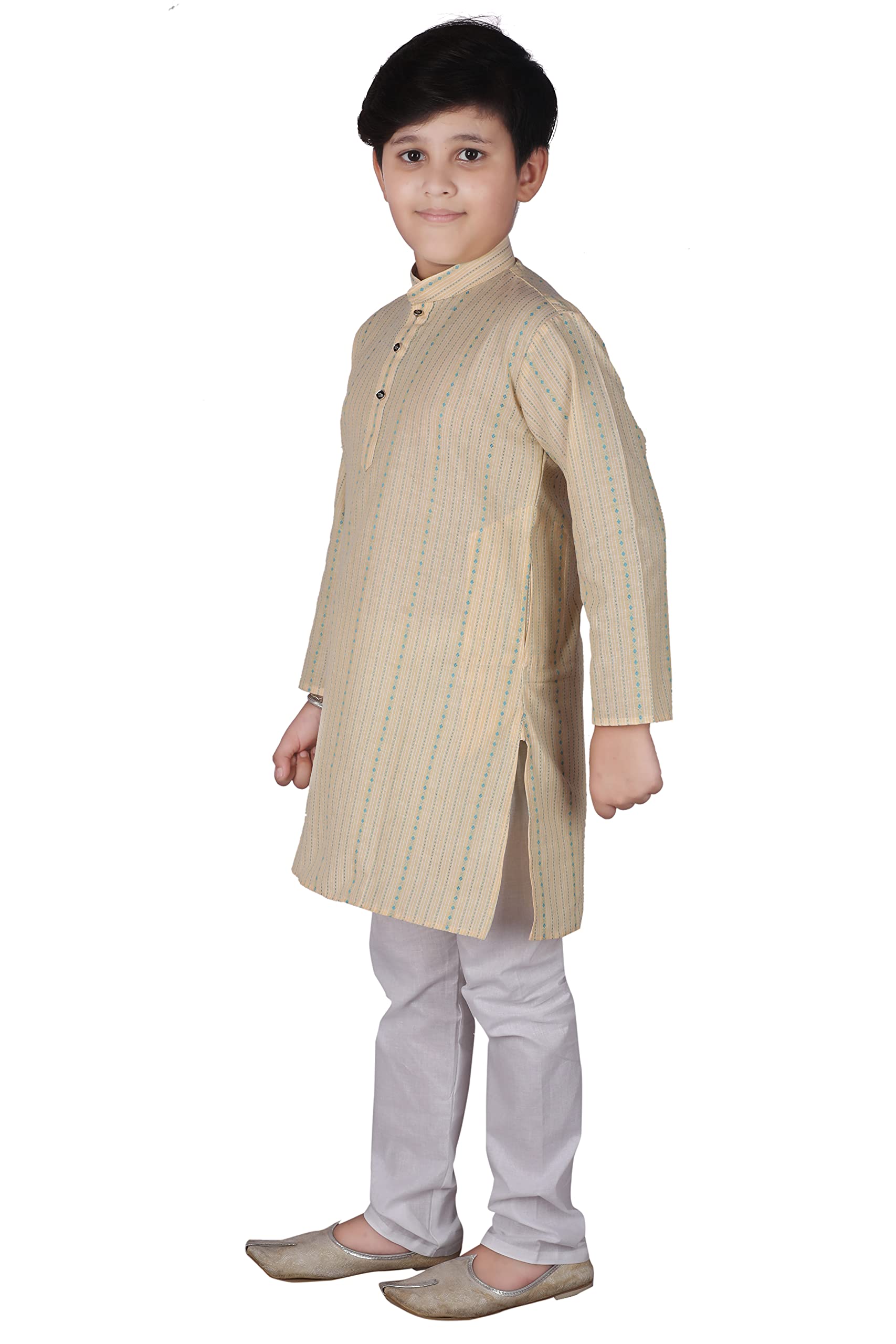 Pro-Ethic Beige Kurta Pyjama Set for Boys - Image 4