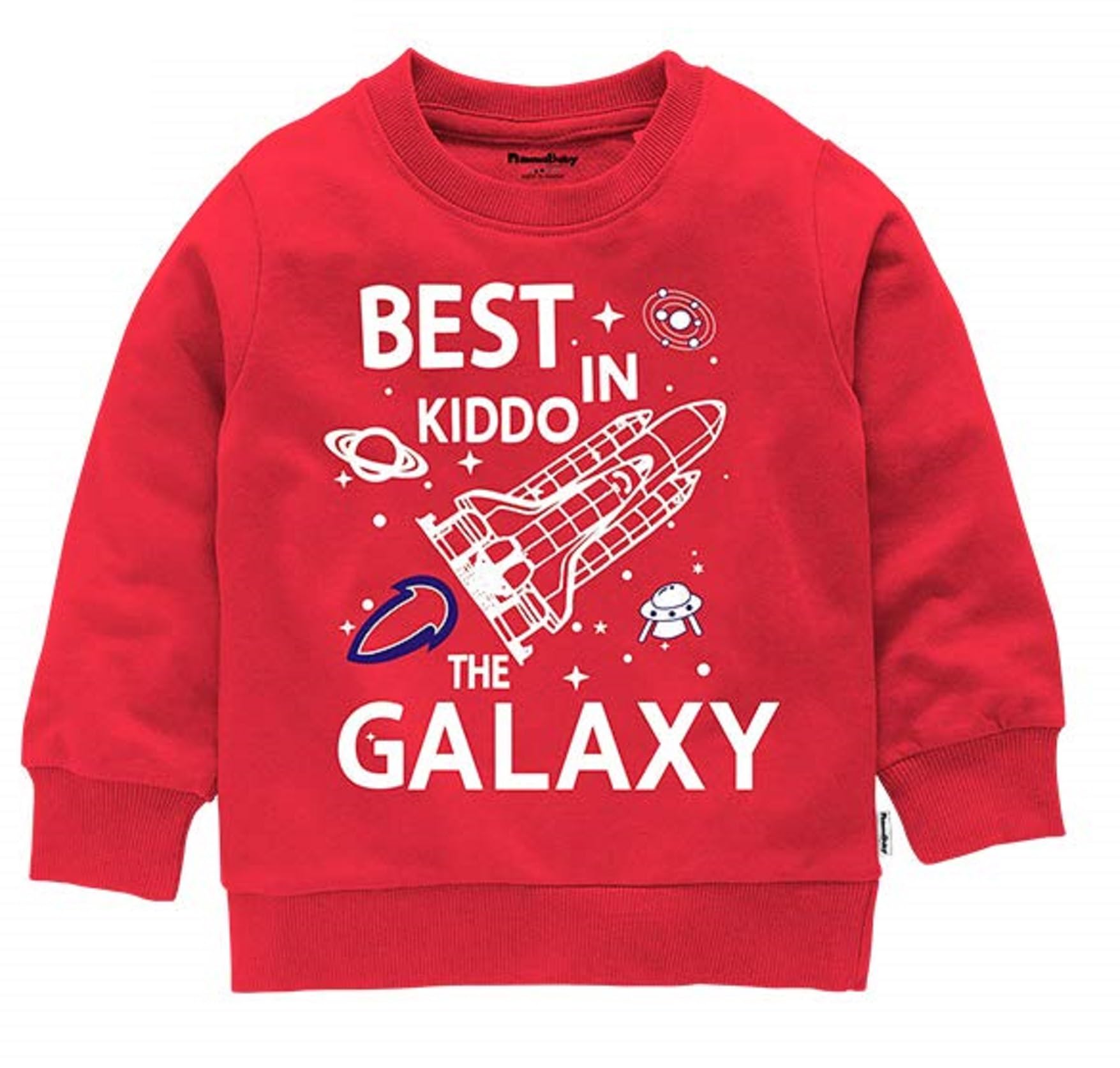 NammaBaby Baby Boy Cotton Sweatshirts - Red Navy Blue - Image 5
