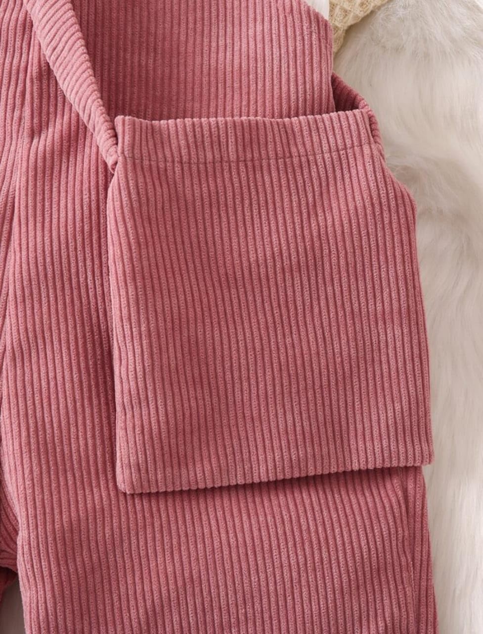 Ninas Baby Girls Top and Dungarees Set - Pink - Image 4