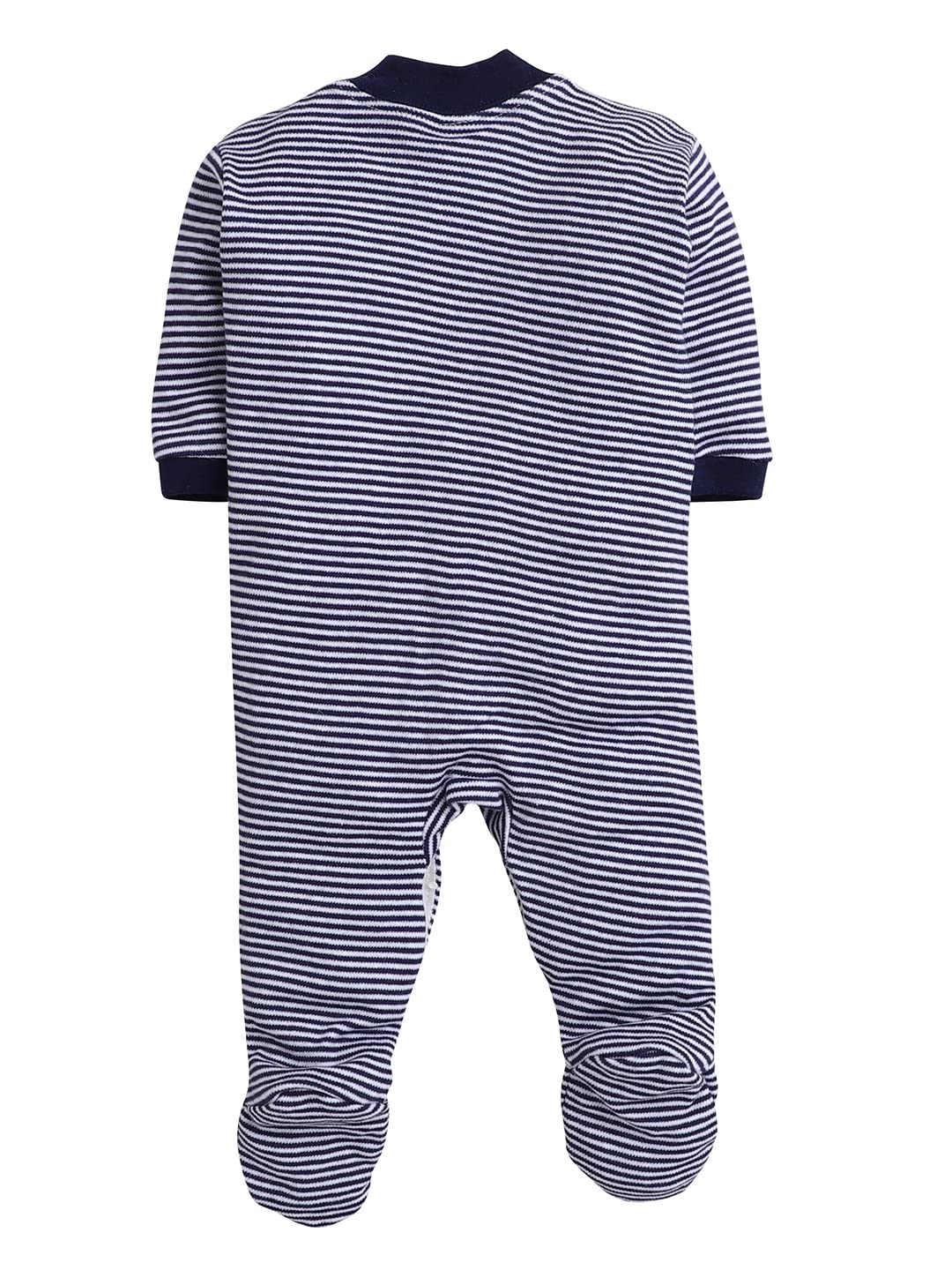 EIO Cotton Romper Set for Baby - Yellow Navy - Image 5