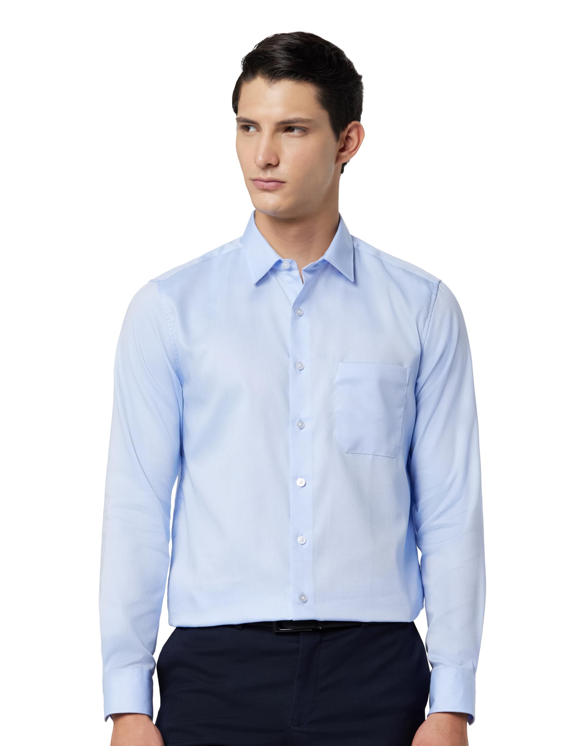 Louis Philippe Men Slim Fit Shirt - Light Blue