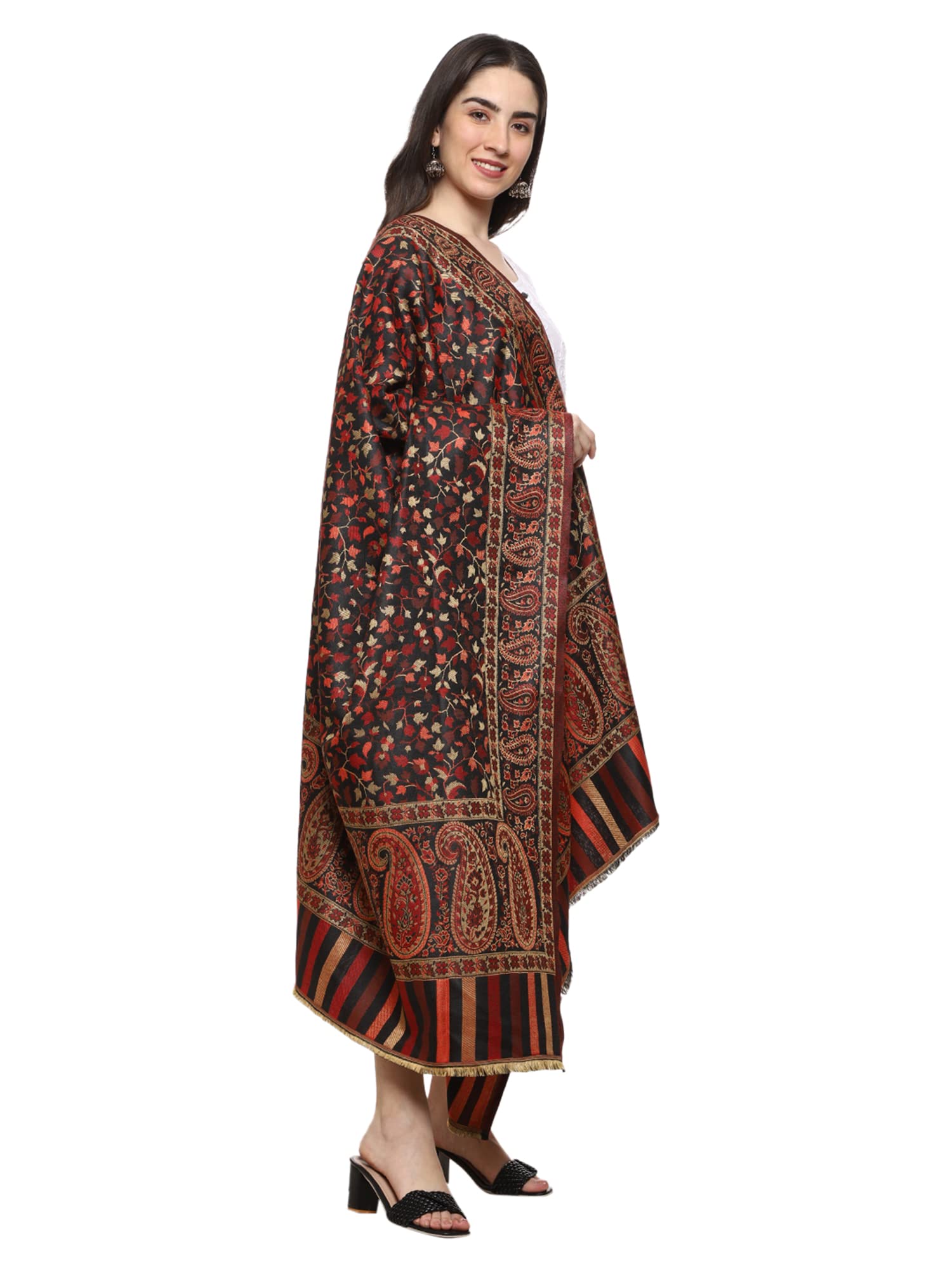Weavers Villa Kashmiri Woven Acro Wool Shawl for Women - Image 2