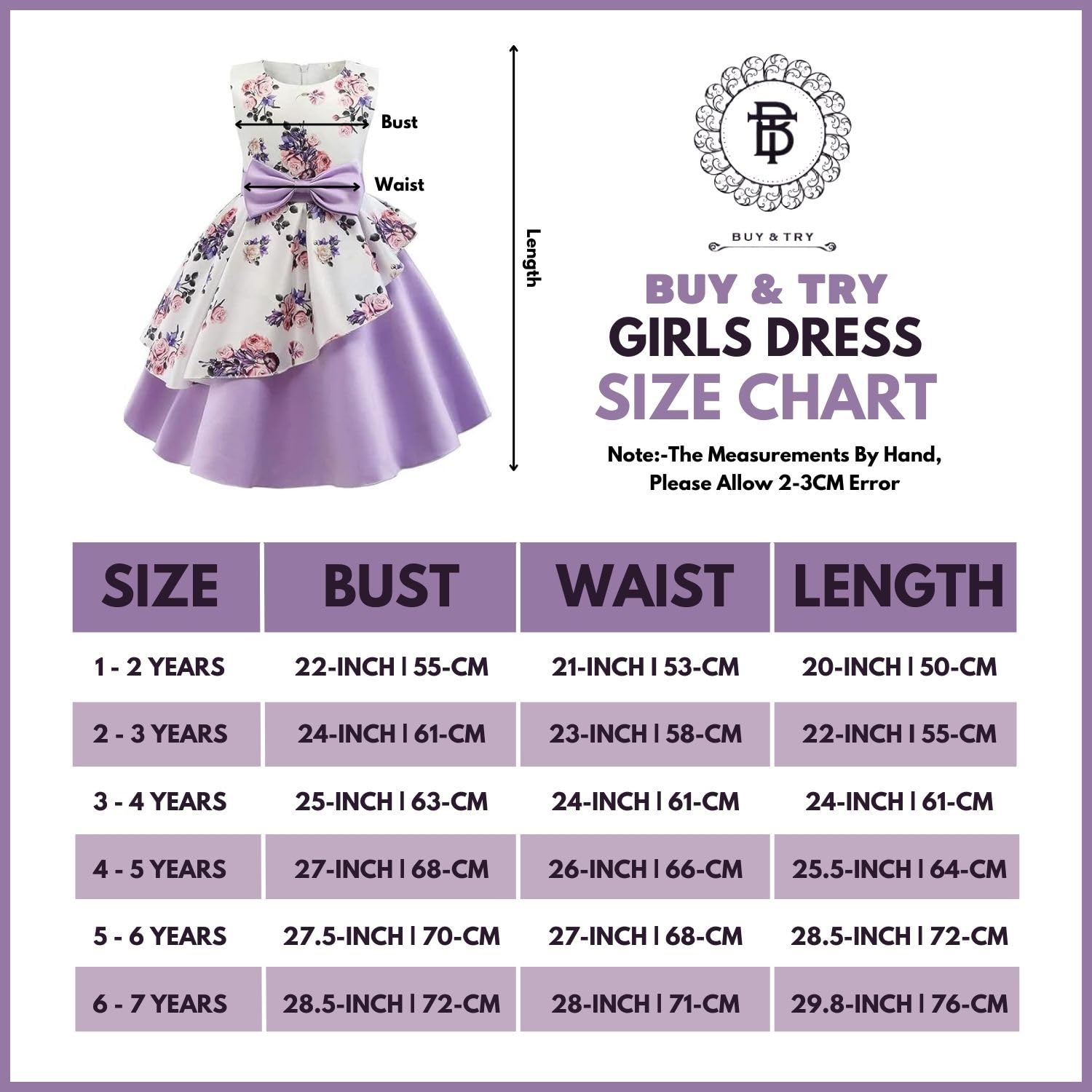 GarbGlide Girls Frock Dress Crystal Embellished - Image 5