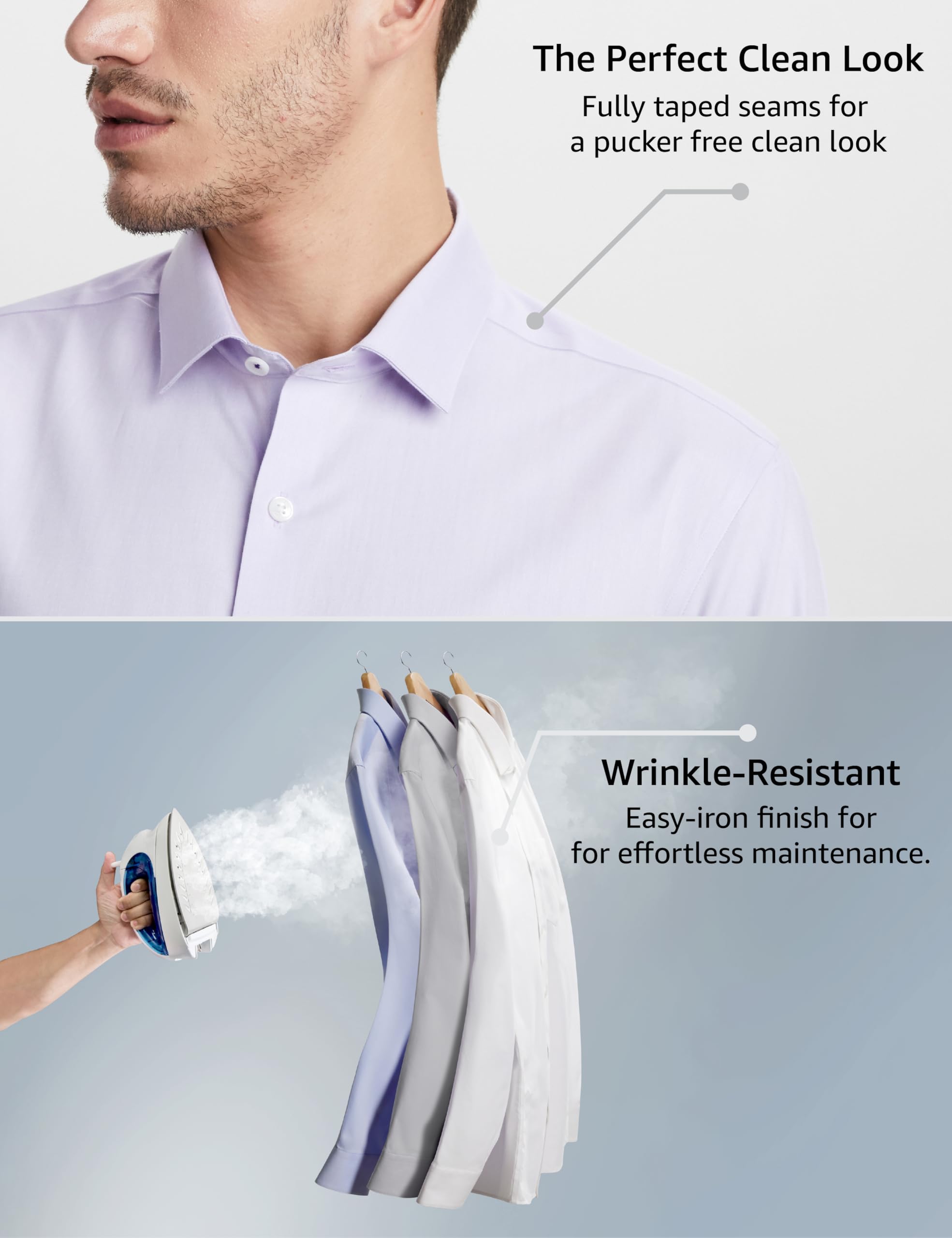 Symbol Men Formal Shirt - Lilac - Image 4