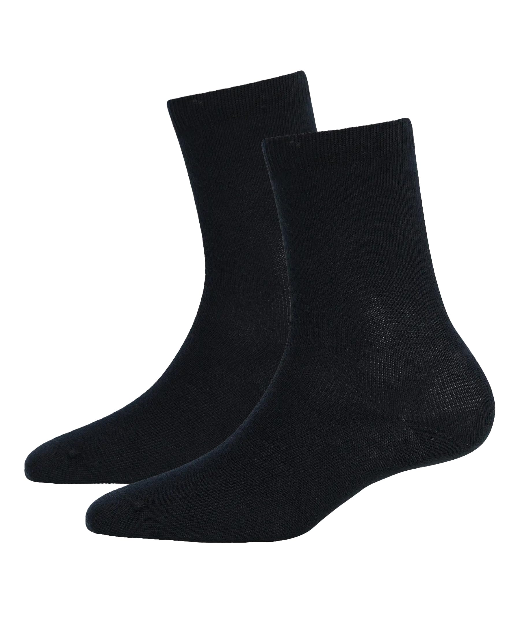 Jockey Kid's Cotton Stretch Calf Length Socks - Black