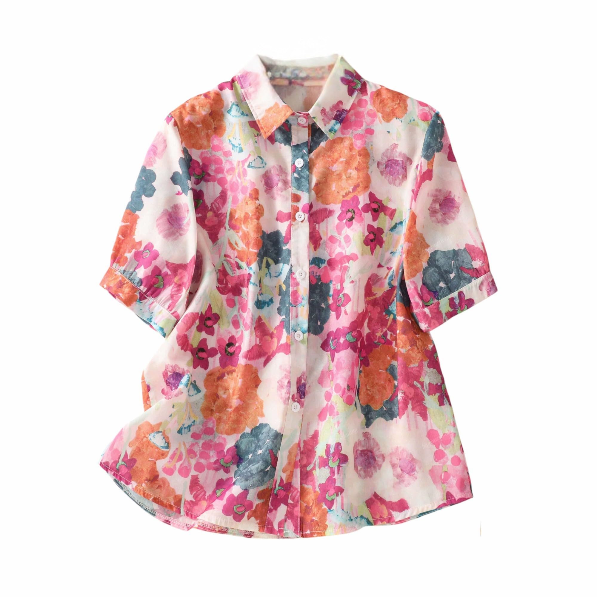 Gufrina Women's Floral Button-Down Shirt