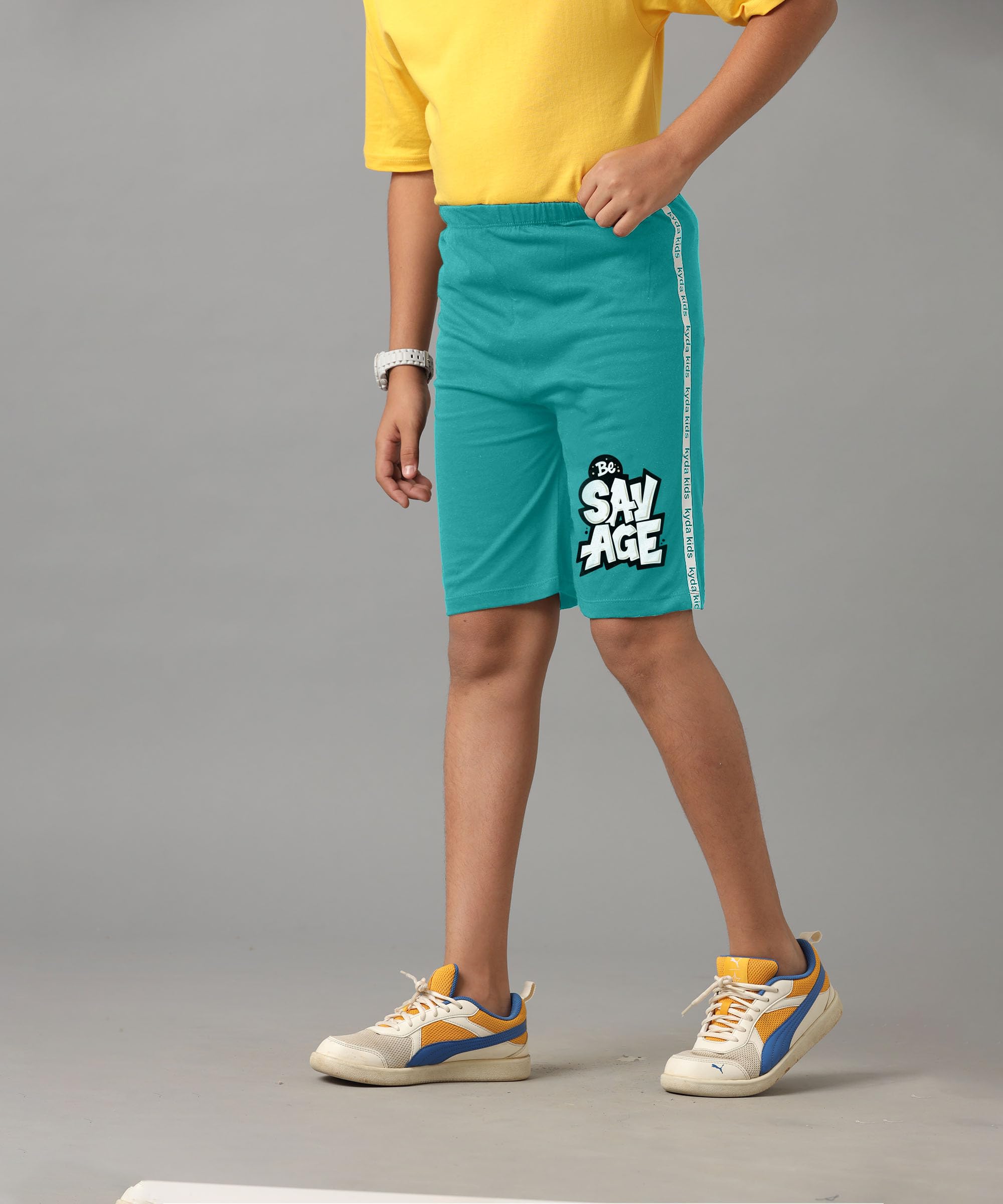 KYDA KIDS Cotton Printed Shorts for Boys & Girls - Multicolor - Image 4