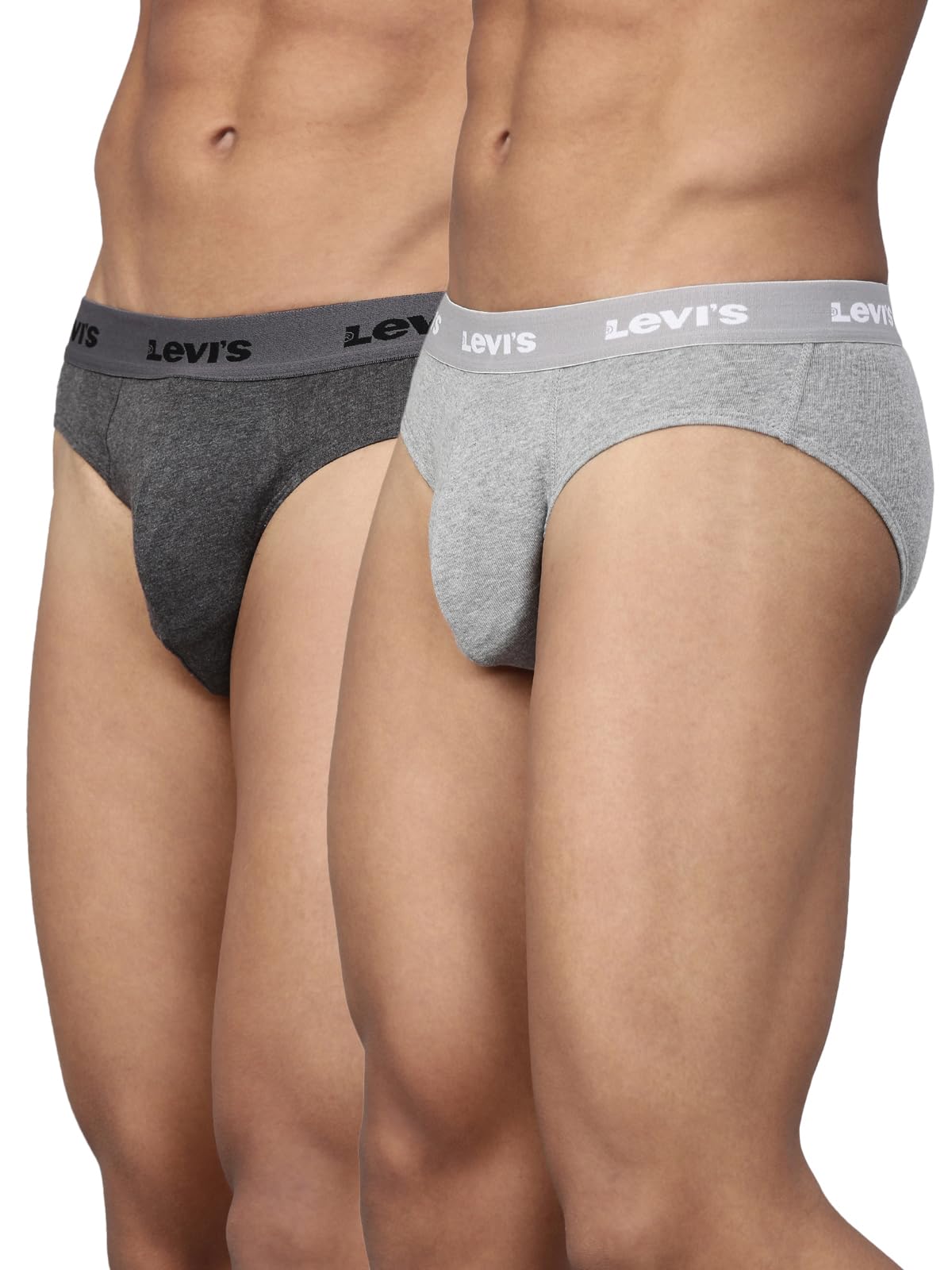 Levi's Men's Cotton Briefs - Grey