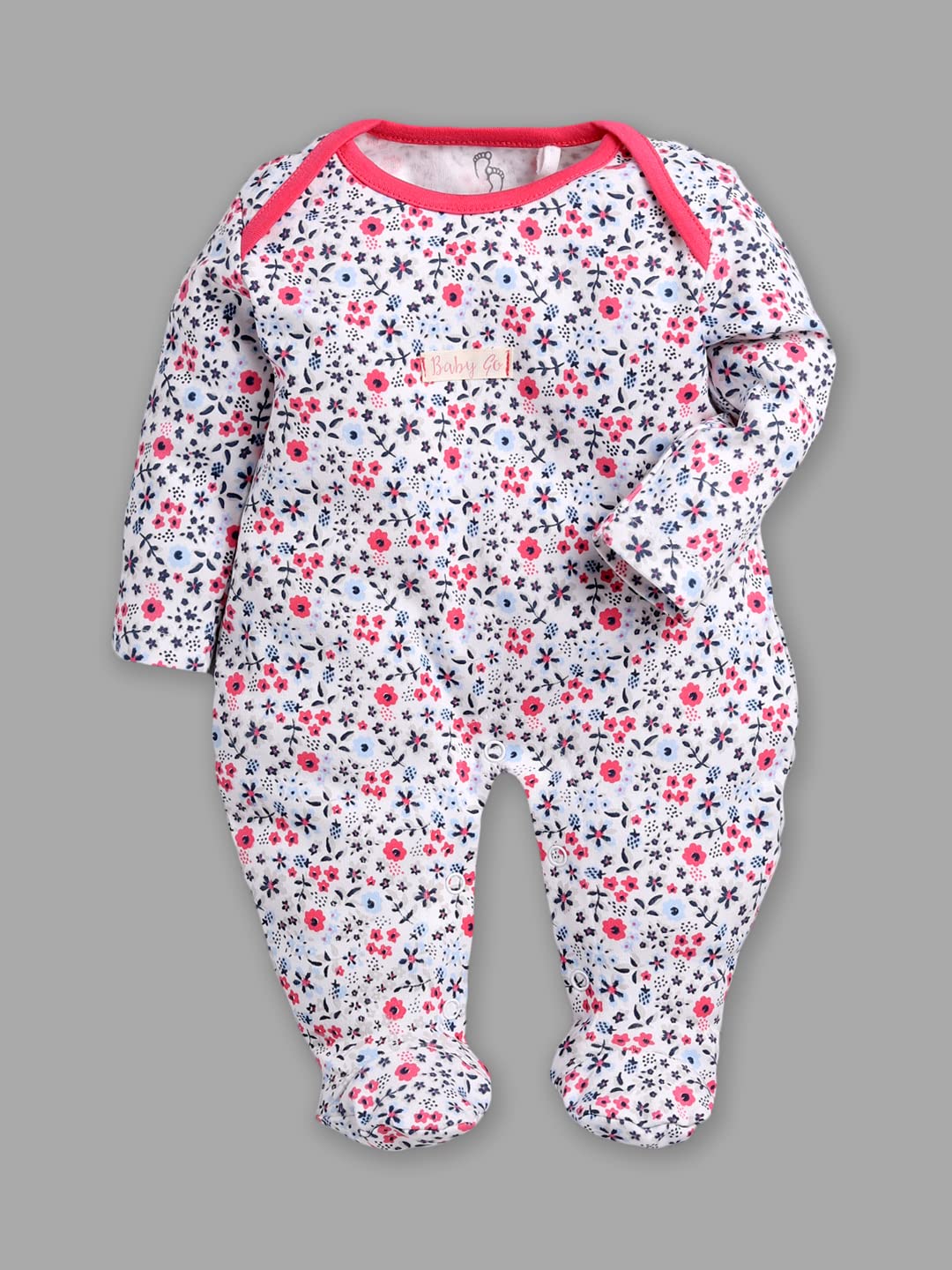 Baby Romper Set for Boys & Girls - Cotton Fushia - Image 2