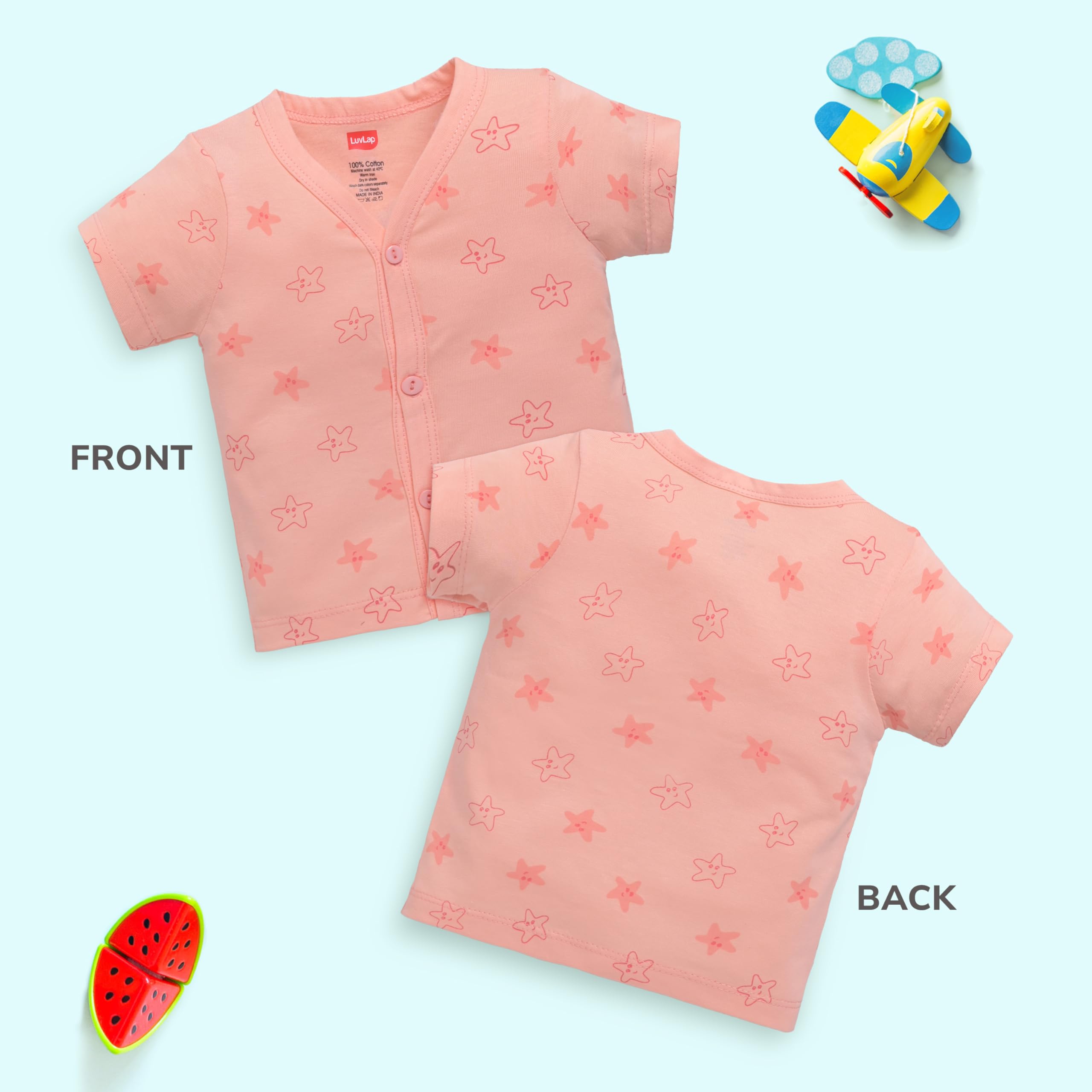 LuvLap Unisex Jhabla - Multicolour - Image 3