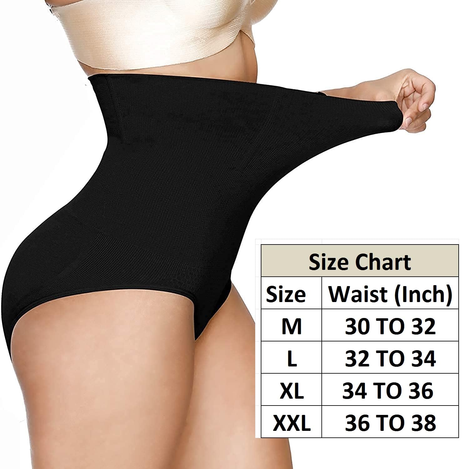 Keepcart Women's Tummy Control Panties - Spandex & Nylon - Image 4