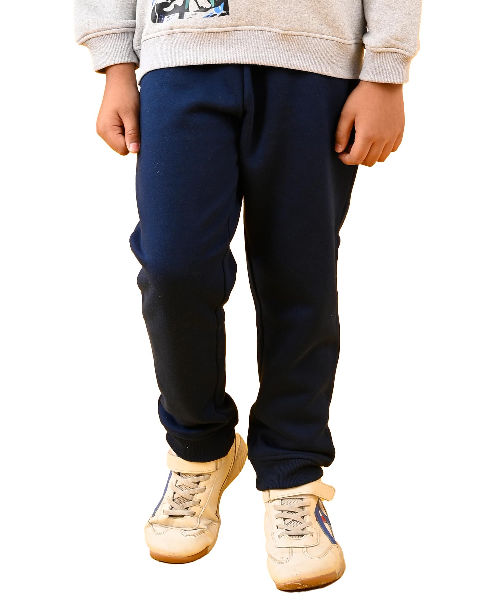 ANTHRILO Navy Fleece Joggers for Boys