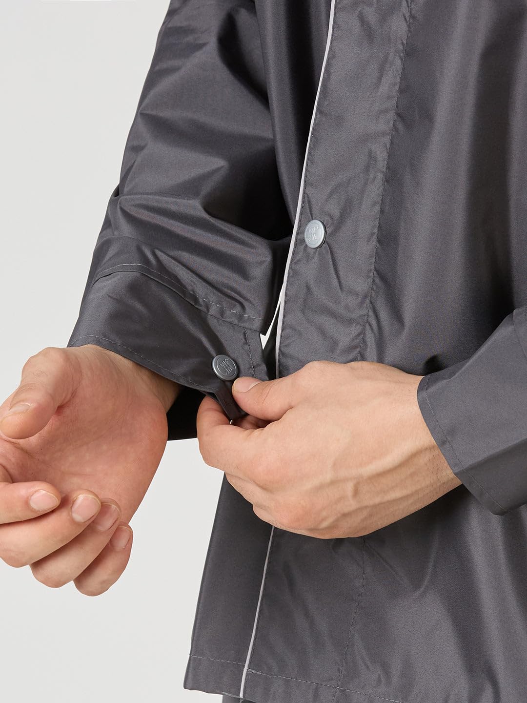 ZEEL Men's Waterproof Raincoat - Asphalt - Image 5