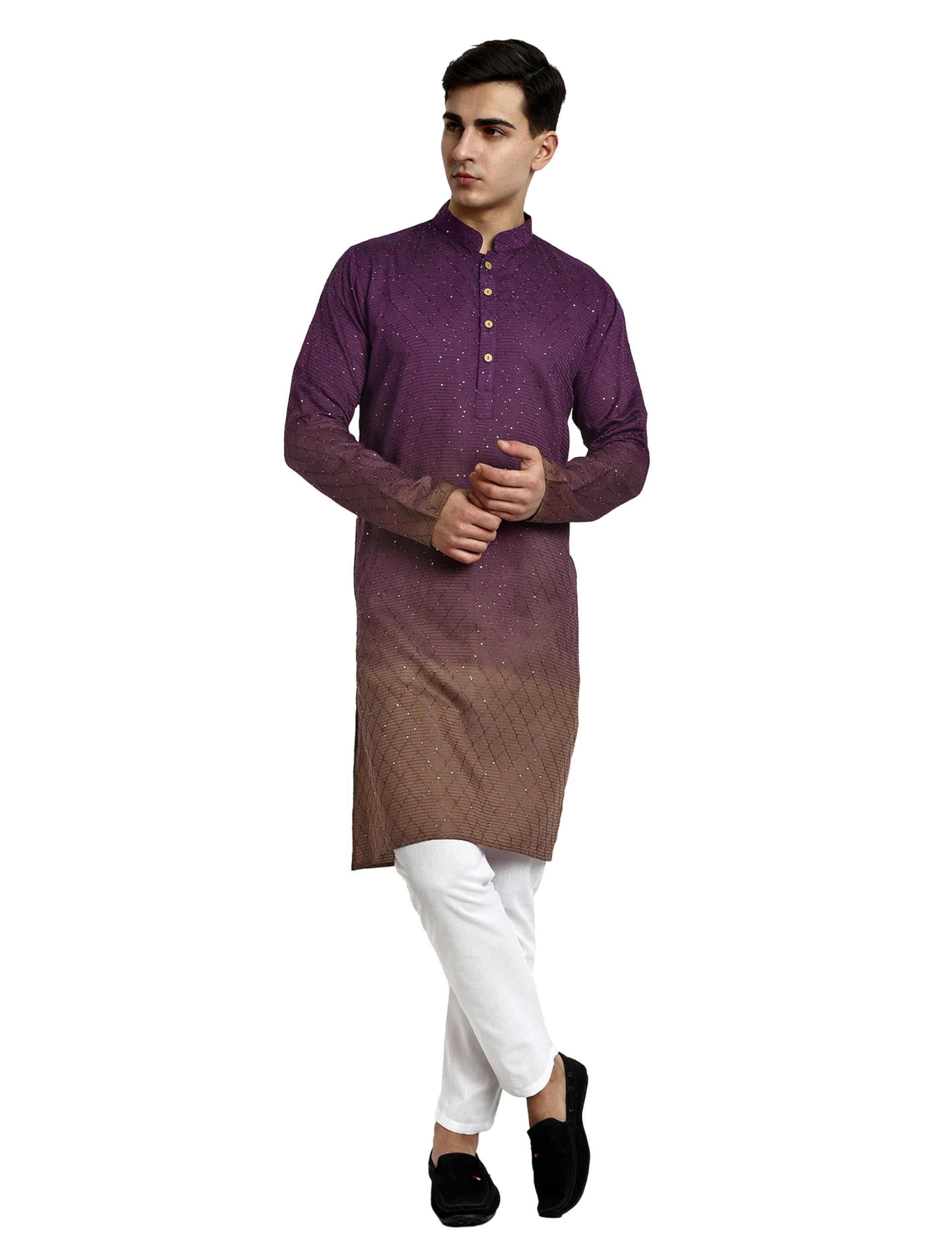 Vardha Men Cotton Chikankari Kurta
