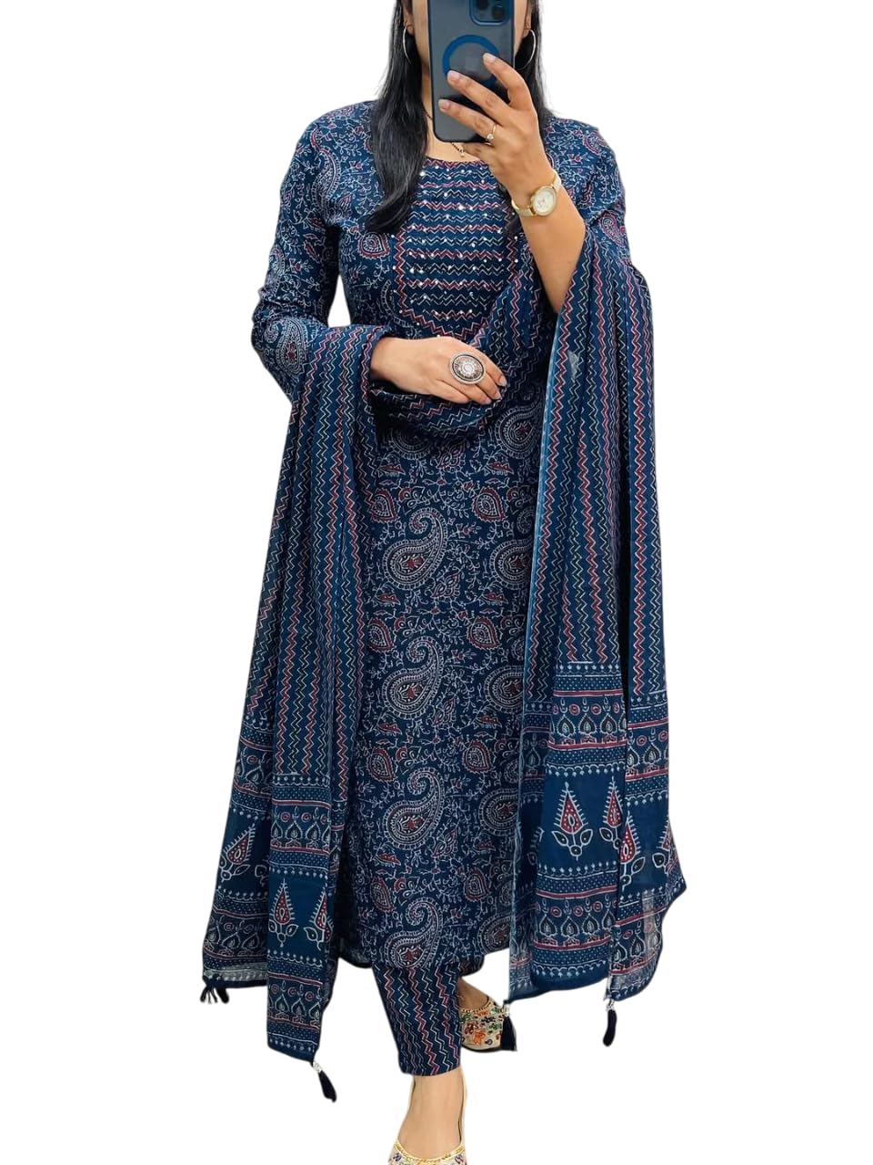 Rangnavi Women's Printed Kurta Set