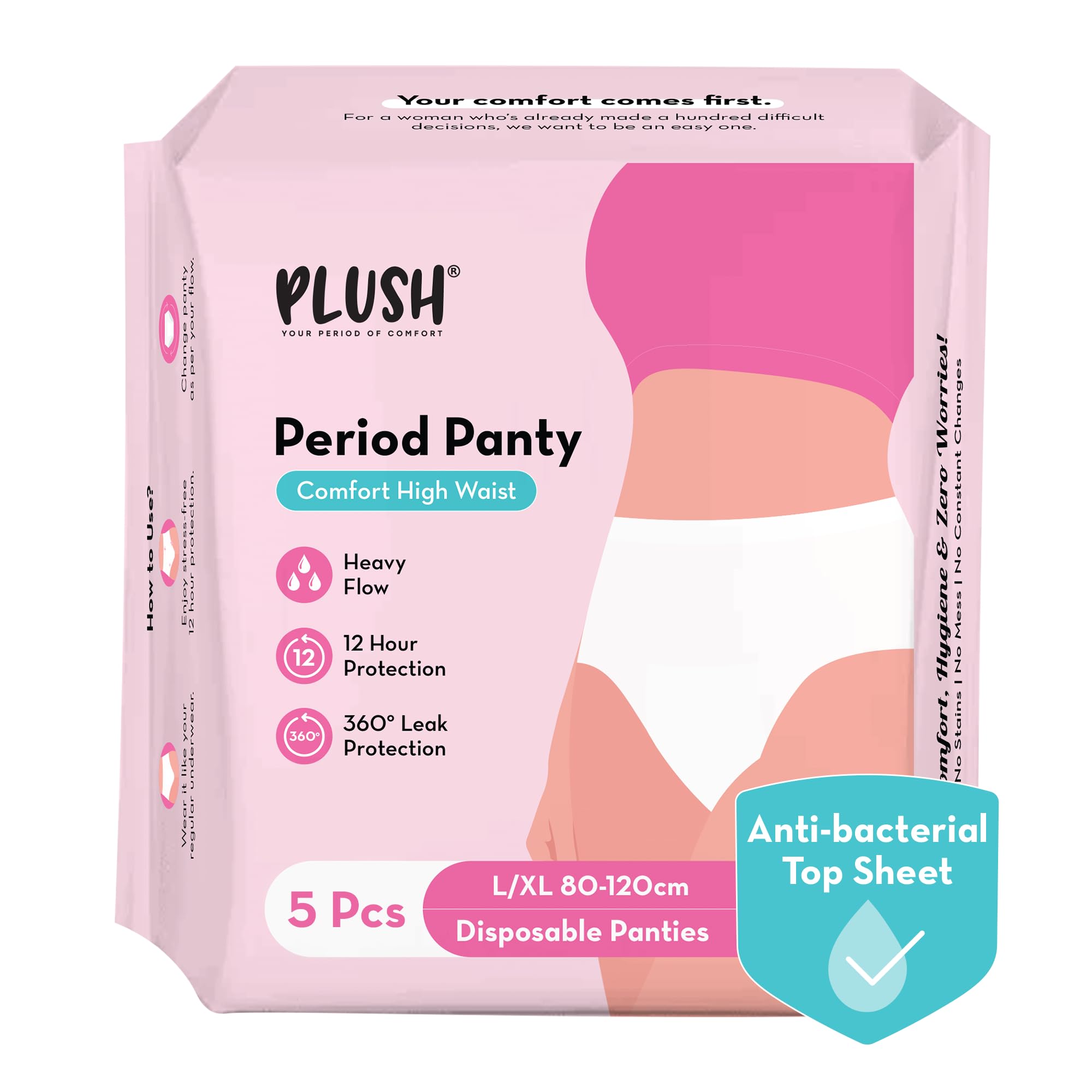 GarbGlide Women's Disposable Period Panty - Anti-Bacterial